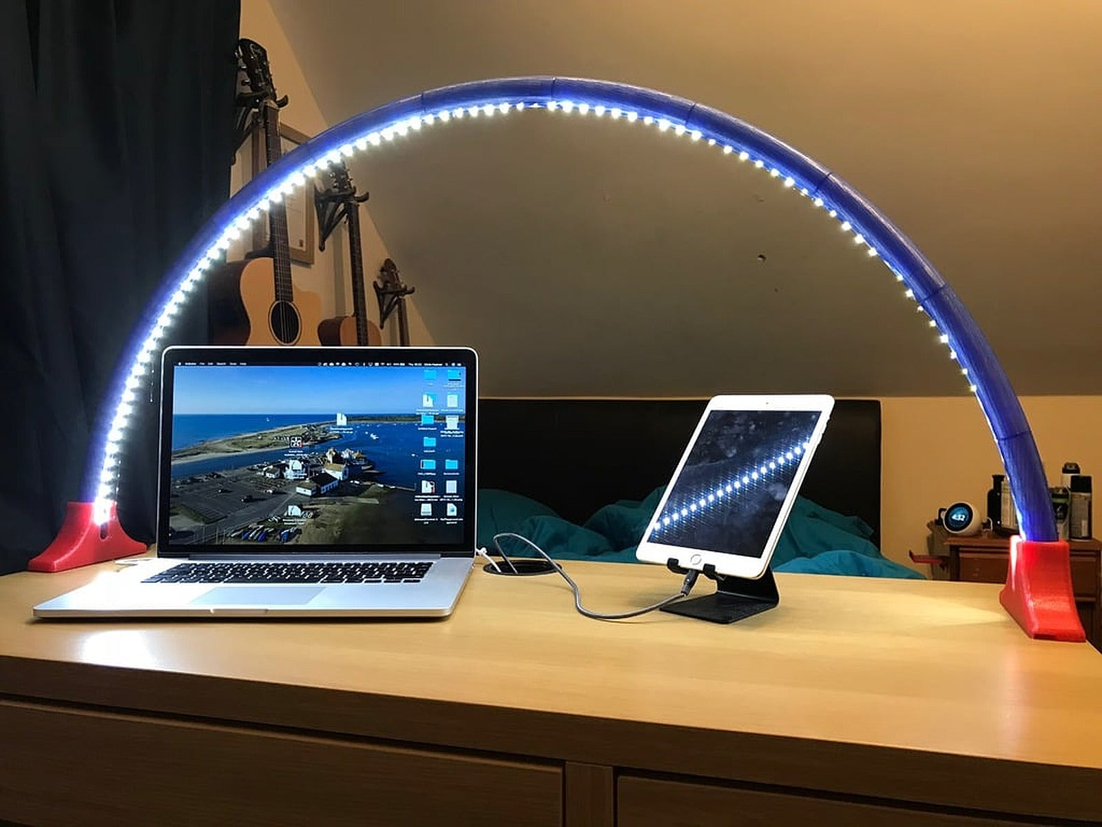 Simple LED light Bridge/Arc (Easy Print) – 3D Baskı Modeli