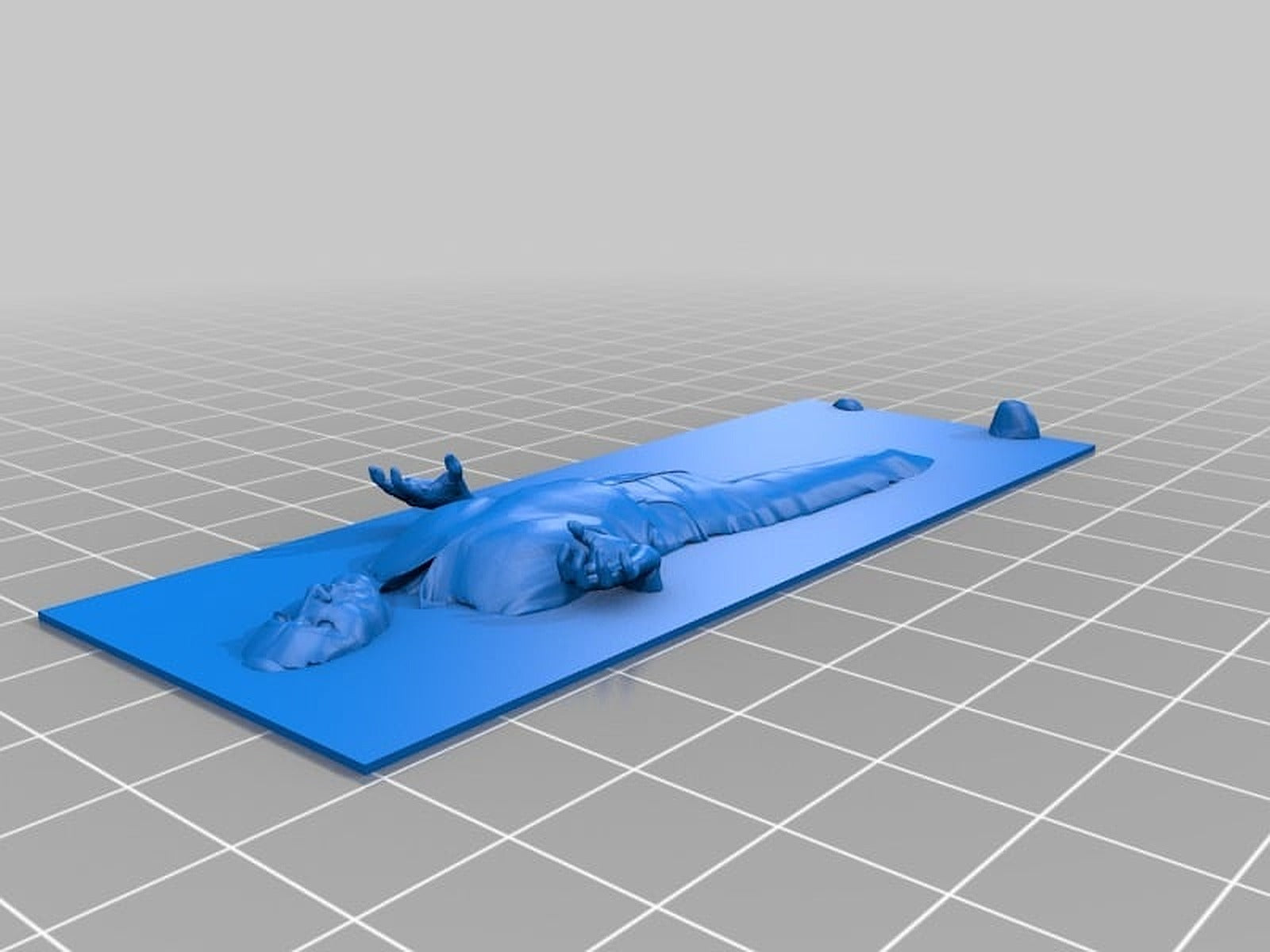 Han solo in Carbonite Hi-Res Dual Extrusion – 3D Baskı Modeli