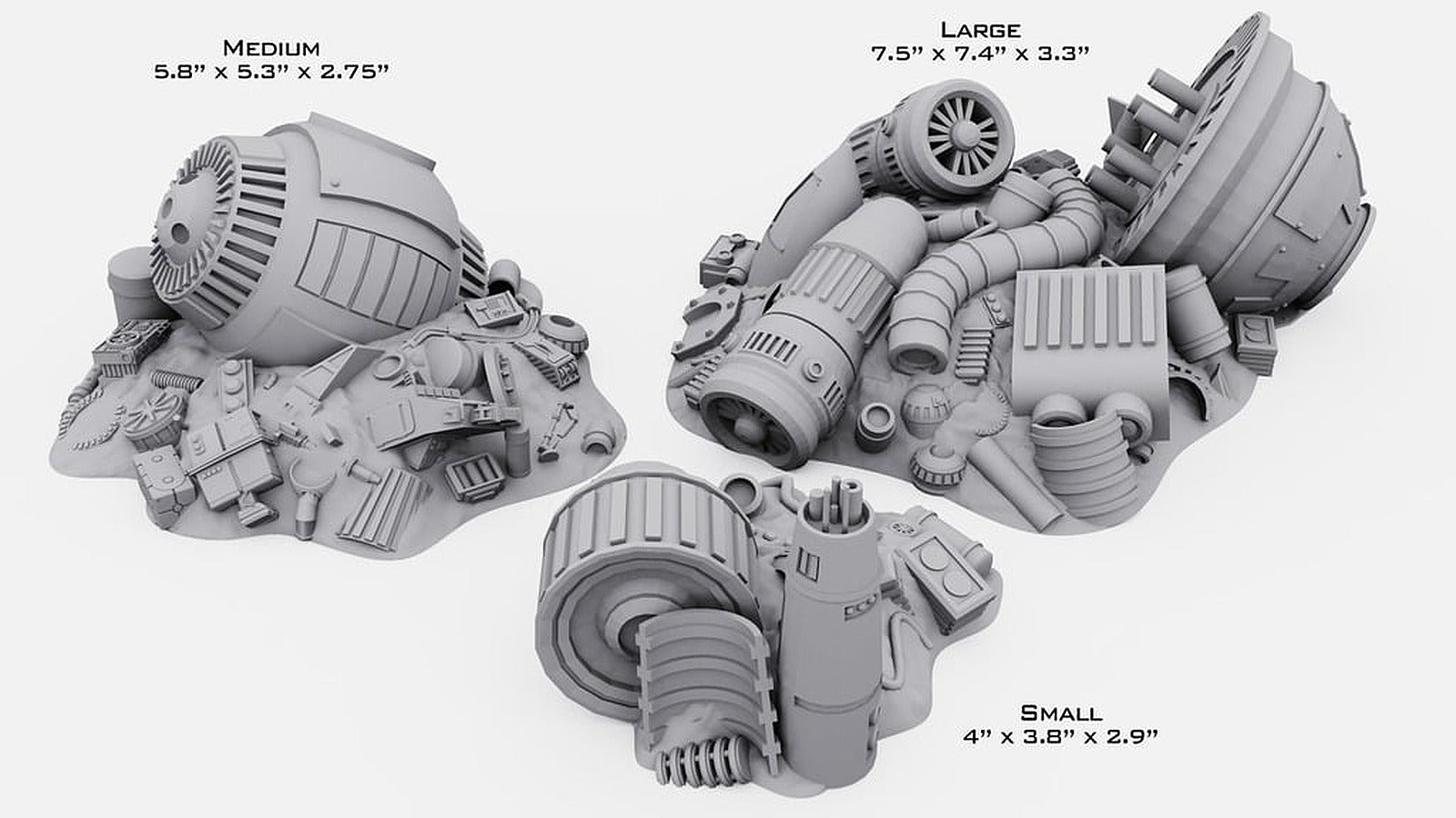 Star Wars Legion Scatter Junk Piles – 3D Baskı Modeli
