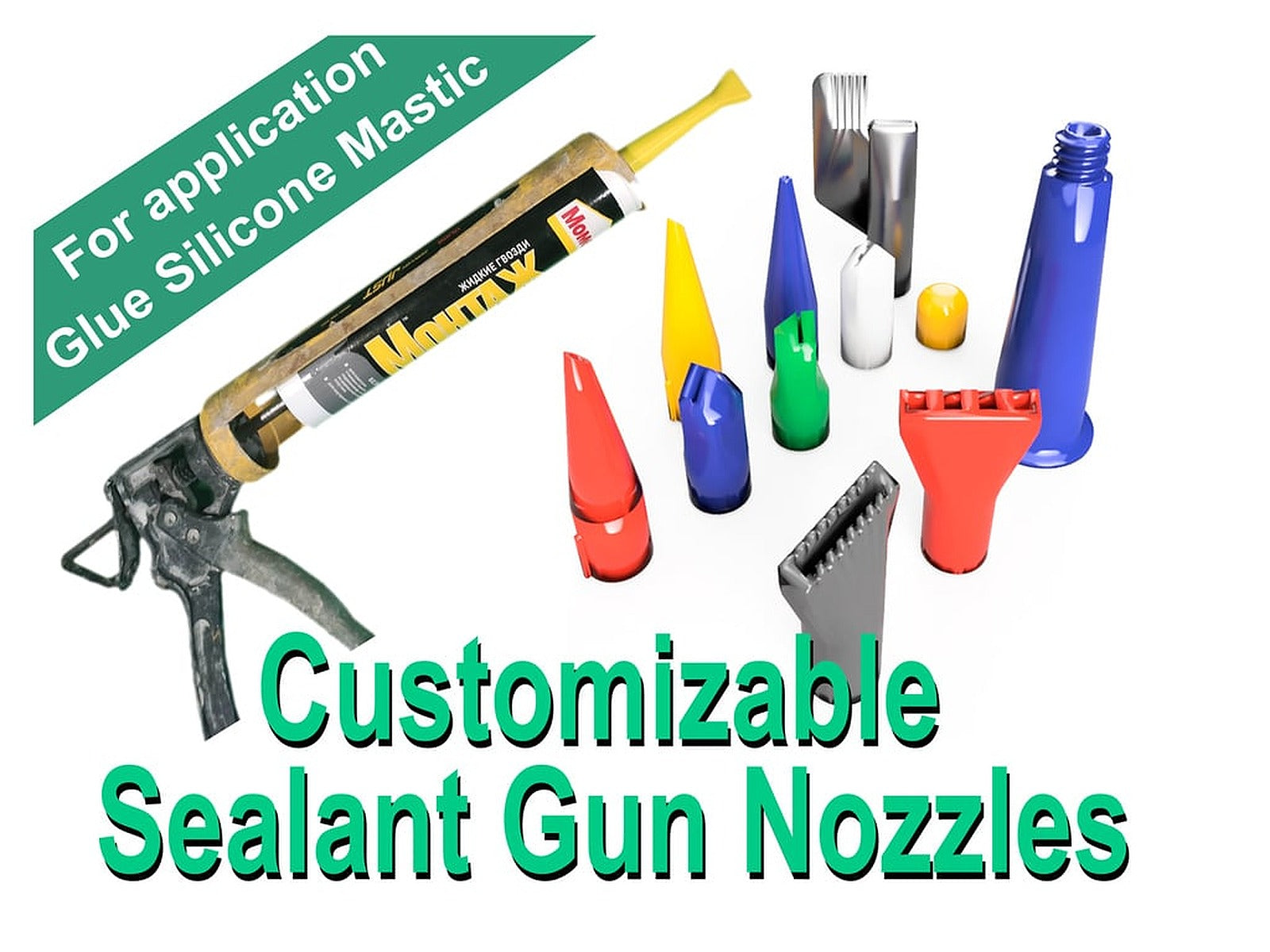 Sealant Gun Nozzles – 3D Baskı Modeli