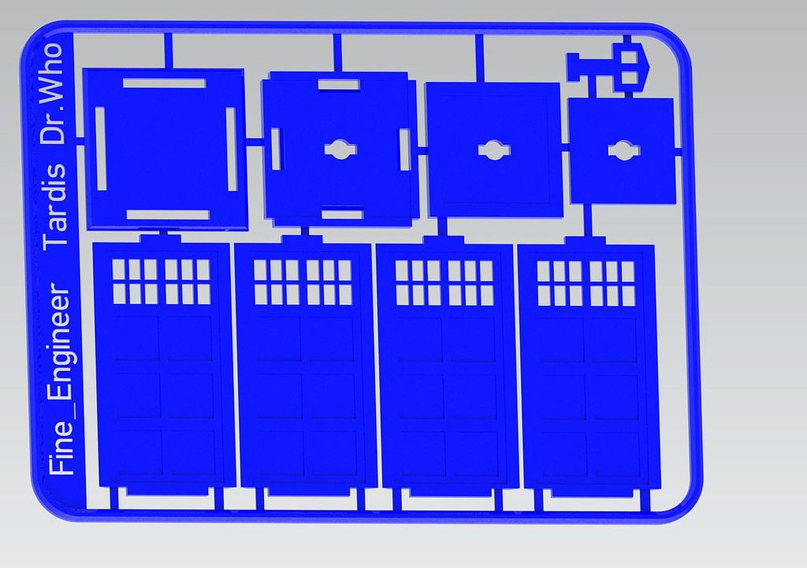 Tardis Police kutu/düzenleyici kit card Dr Who Updated – 3D Baskı Modeli