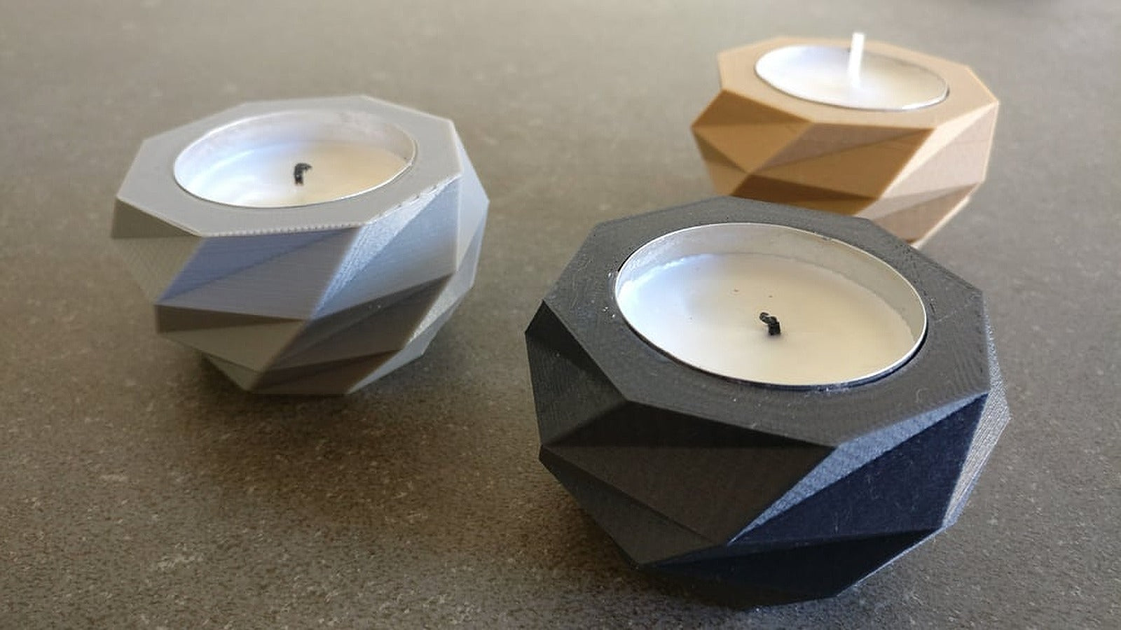 Candle stand Low Poly – 3D Baskı Modeli