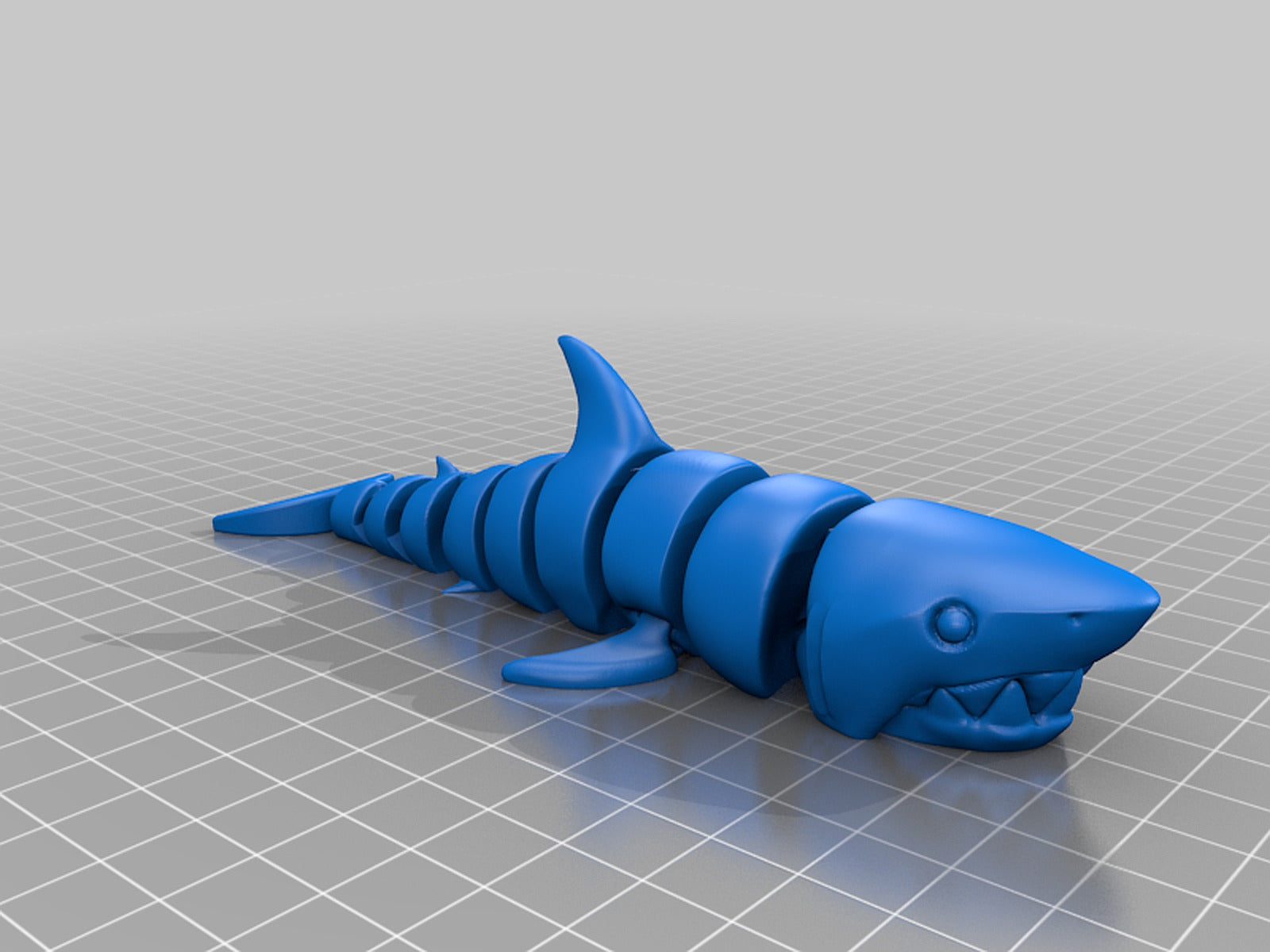 Reinforced Articulated Shark – 3D Baskı Modeli