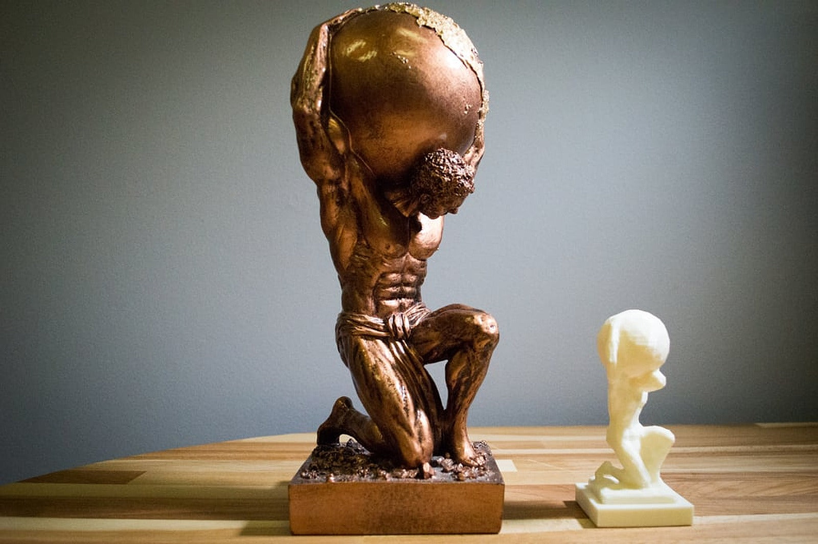 Scanned statue of Atlas holding the world – 3D Baskı Modeli