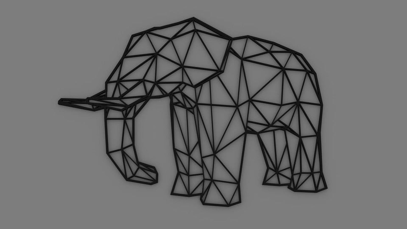 Low Poly Elephant – 3D Baskı Modeli
