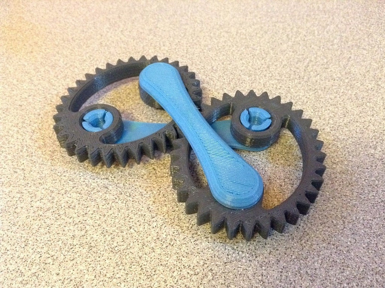 Elliptical Gear with no center pivot – 3D Baskı Modeli