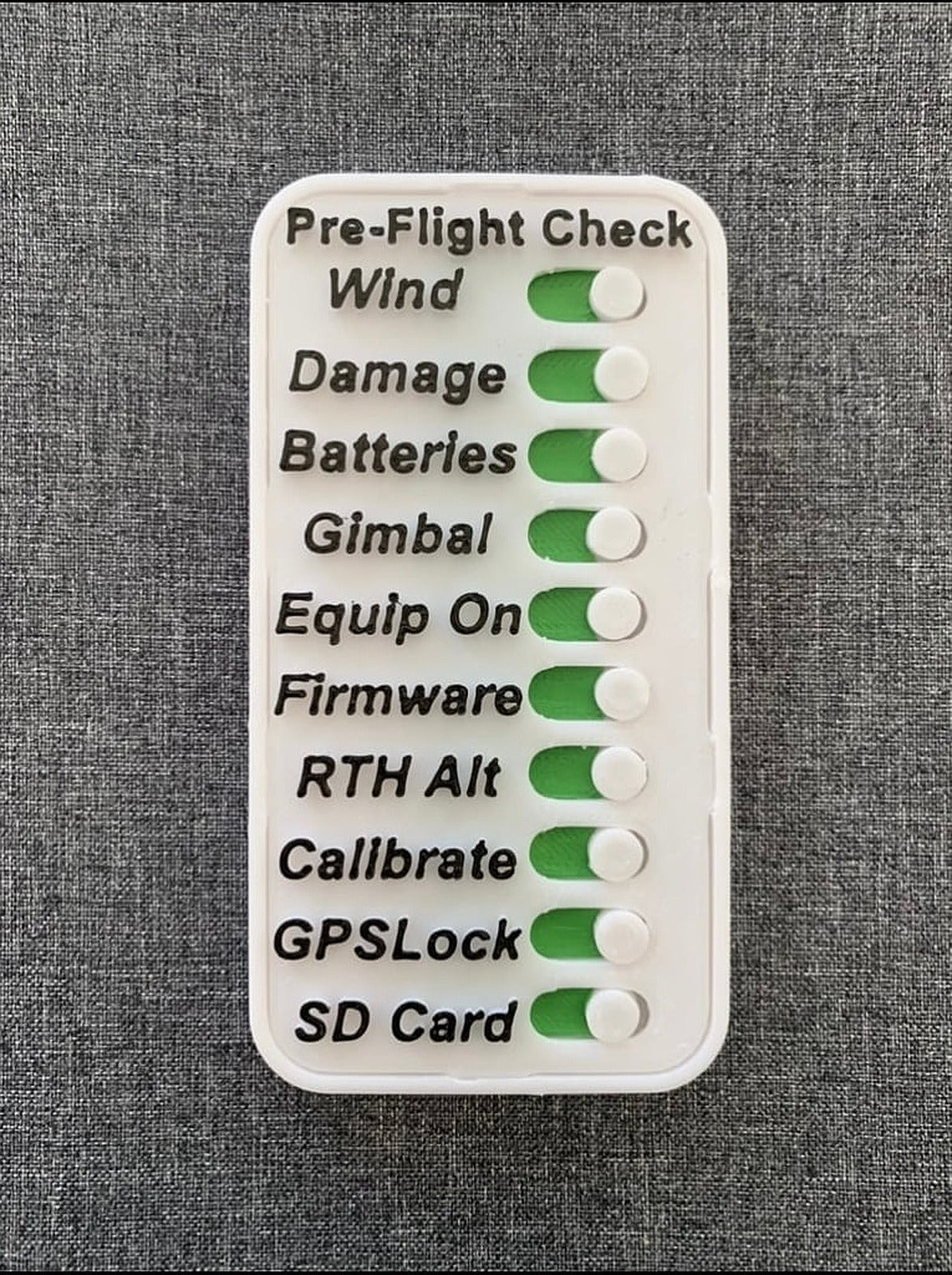 Drone Pre-Flight Checklist – 3D Baskı Modeli