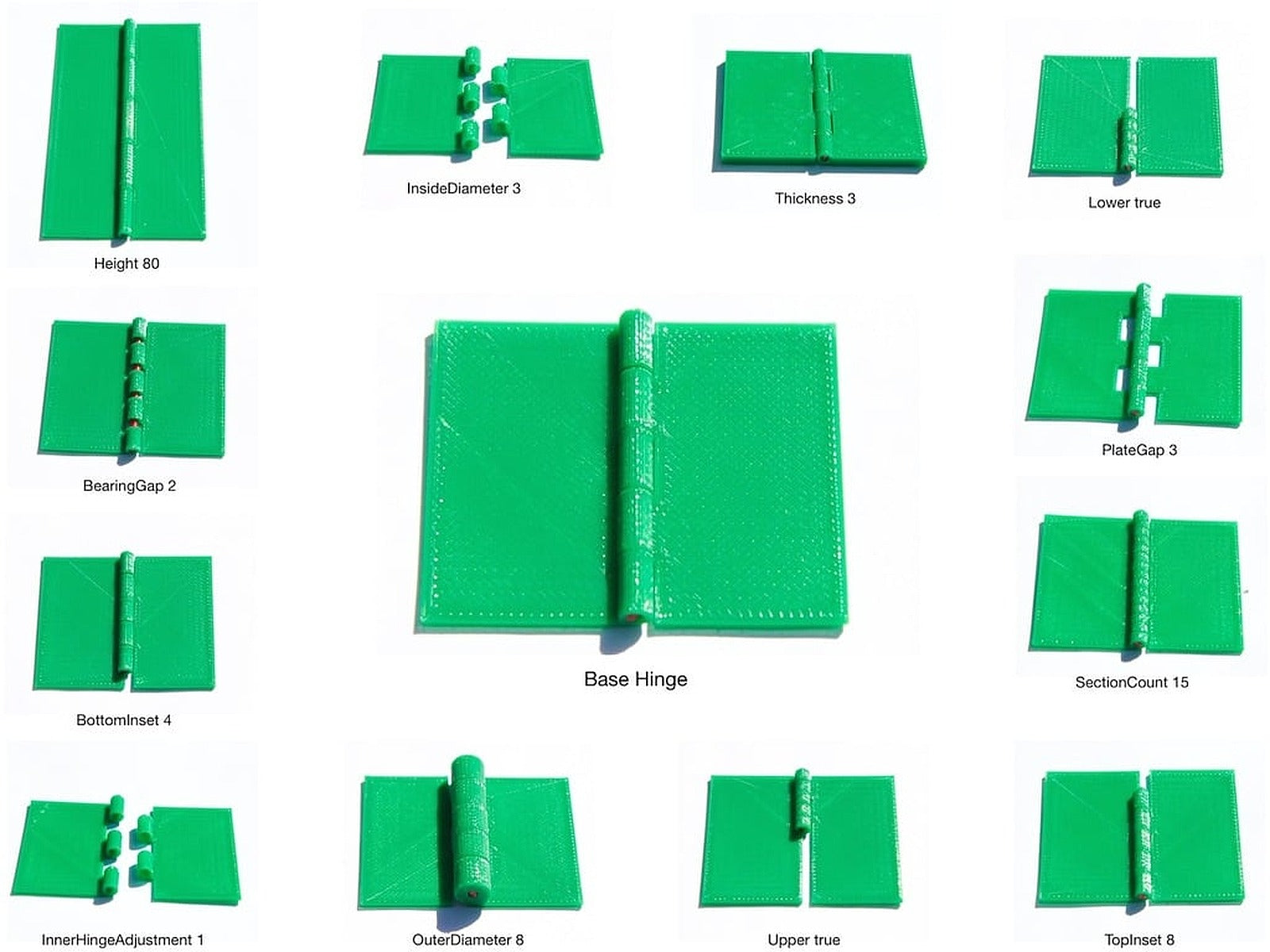 Hinge Variations – 3D Baskı Modeli