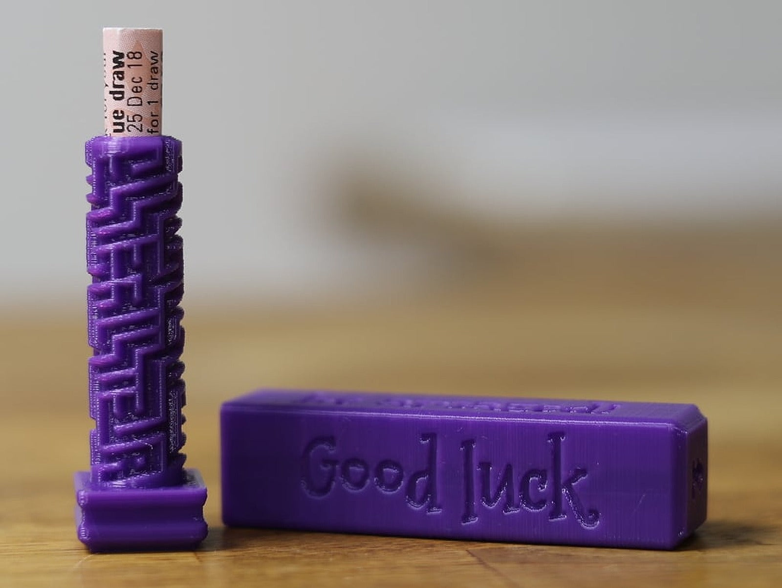 Lottery Ticket Puzzle Gift kutu/düzenleyici (Updated Xmas 2018) – 3D Baskı Modeli