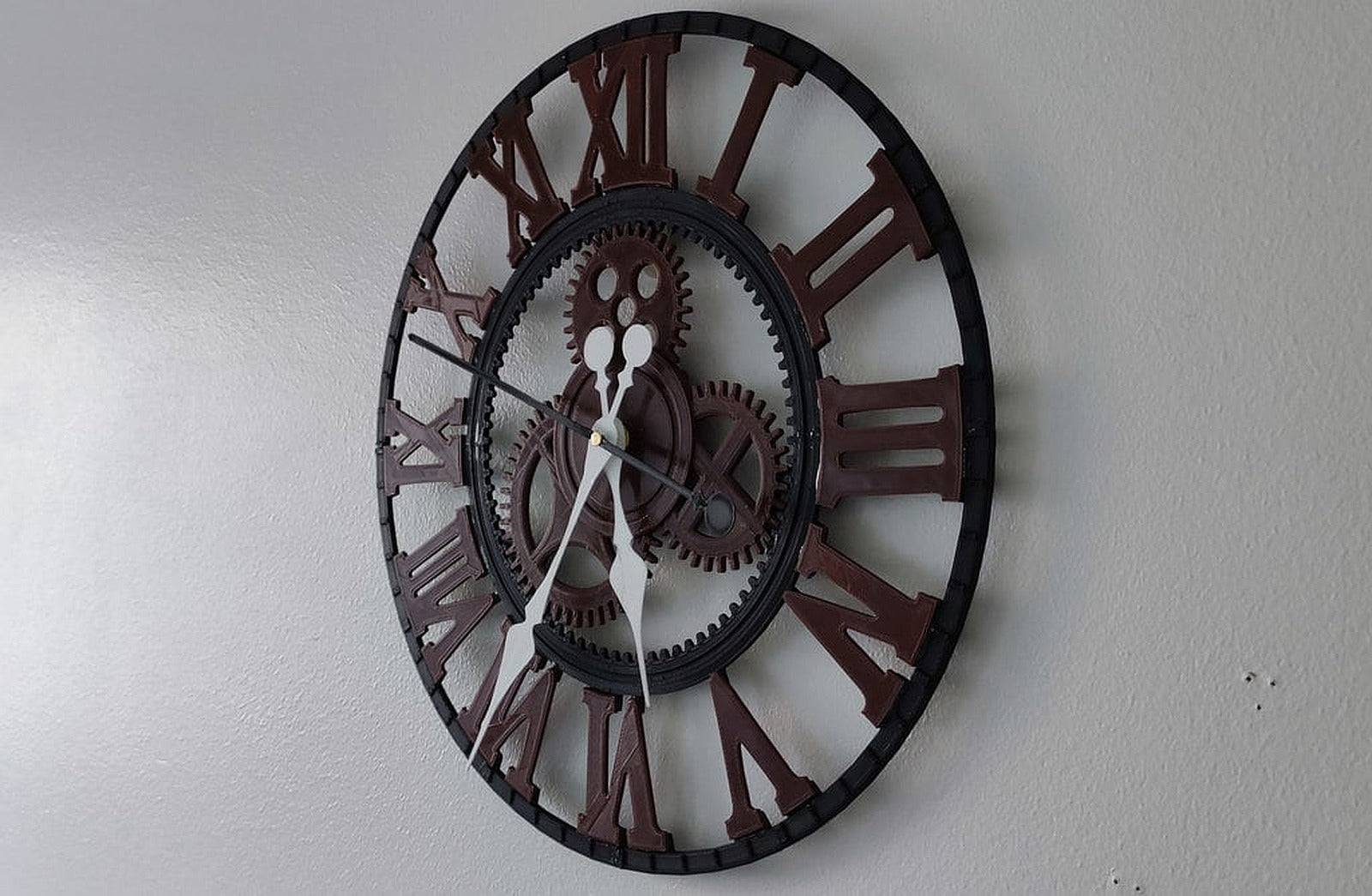 Industrial Gear Wall Clock – 3D Baskı Modeli