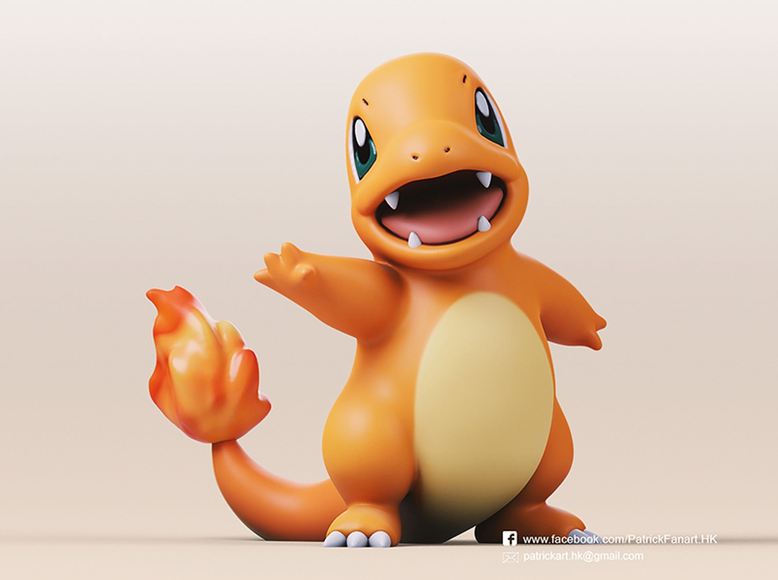 Charmander(Pokemon) – 3D Baskı Modeli