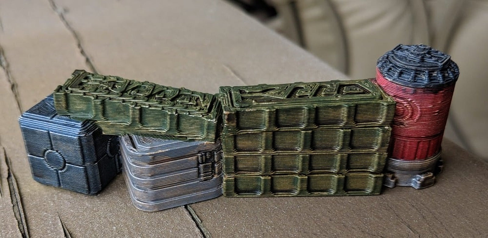 Star Wars Legion Terrain - Crates, Barrels and Barricades – 3D Baskı Modeli