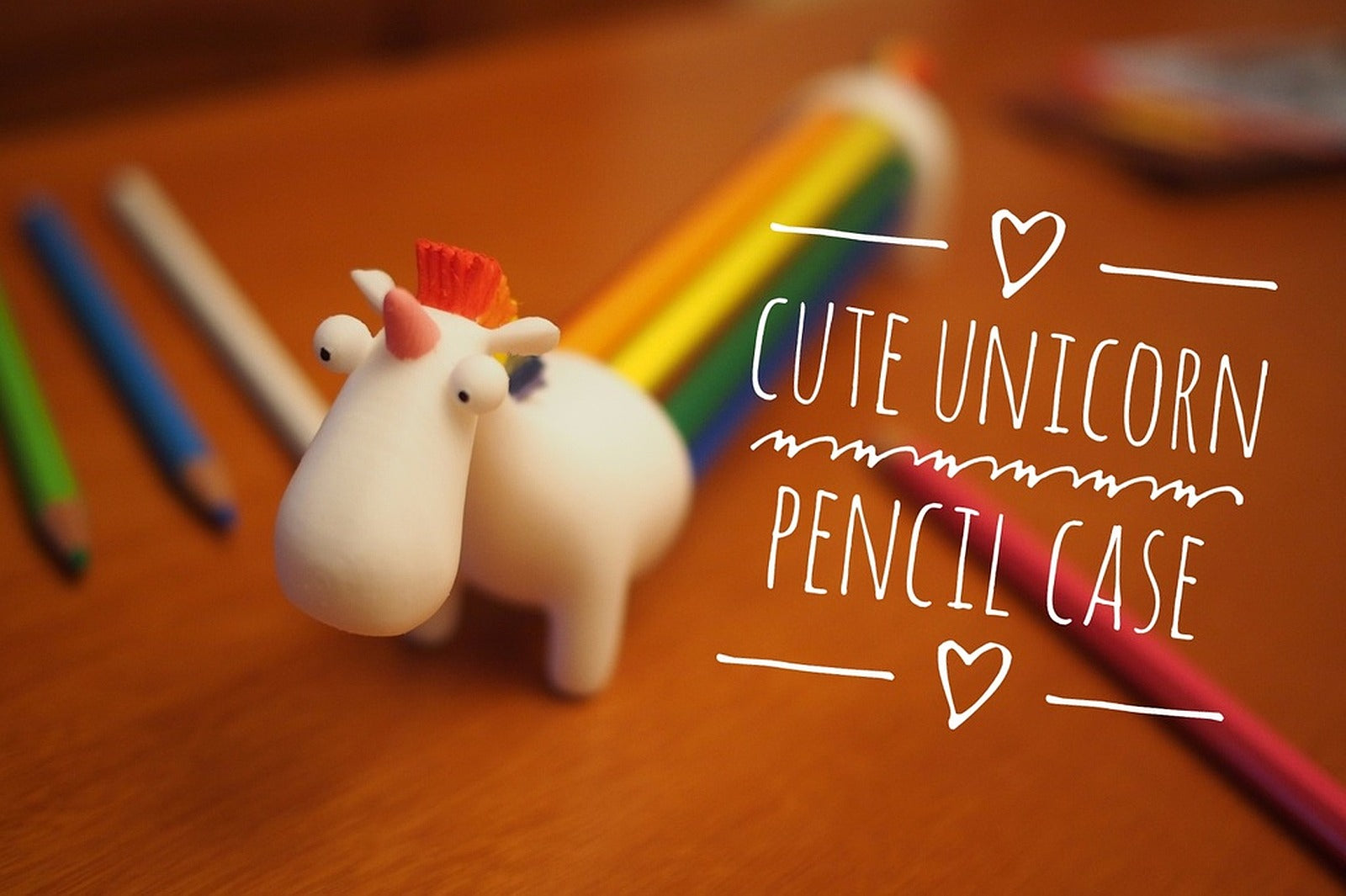 Cute Unicorn kurşun kalem kılıf – 3D Baskı Modeli