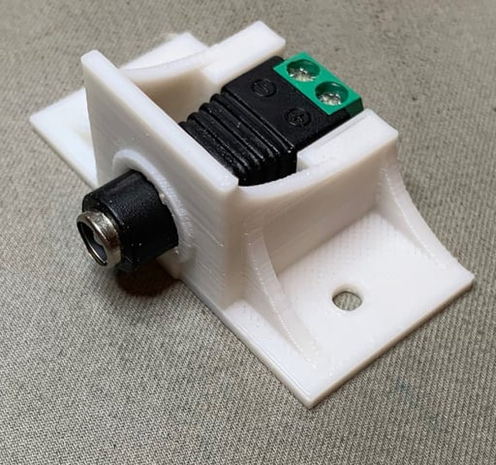 Jack plug adapter anchor block - single, double and triple. – 3D Baskı Modeli