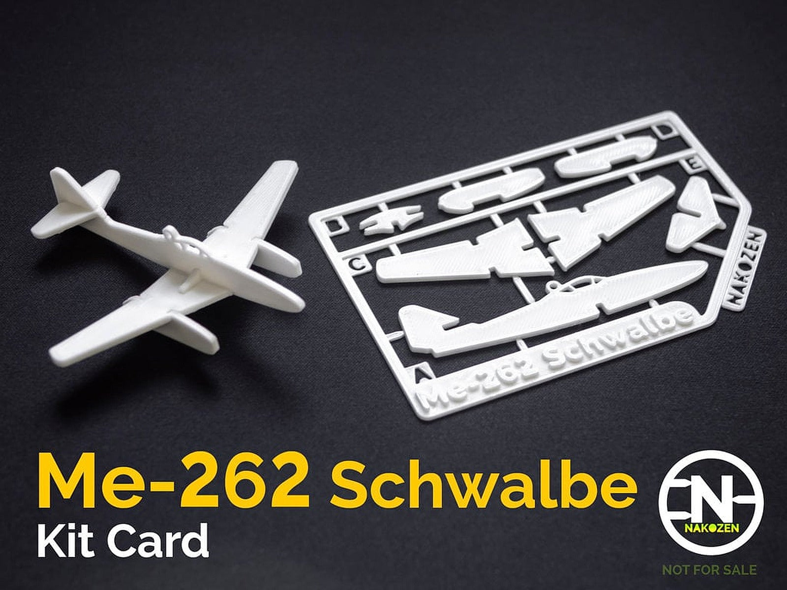 Me-262 Schwalbe Kit Card – 3D Baskı Modeli