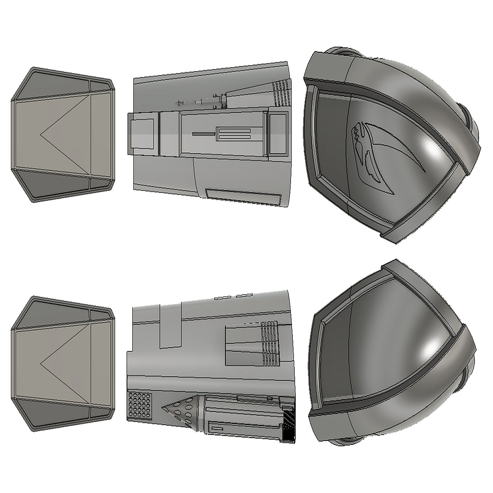 The Mandalorian Beskar Armor - FULL ARM - Pauldron Vambrace Gauntlet – 3D Baskı Modeli