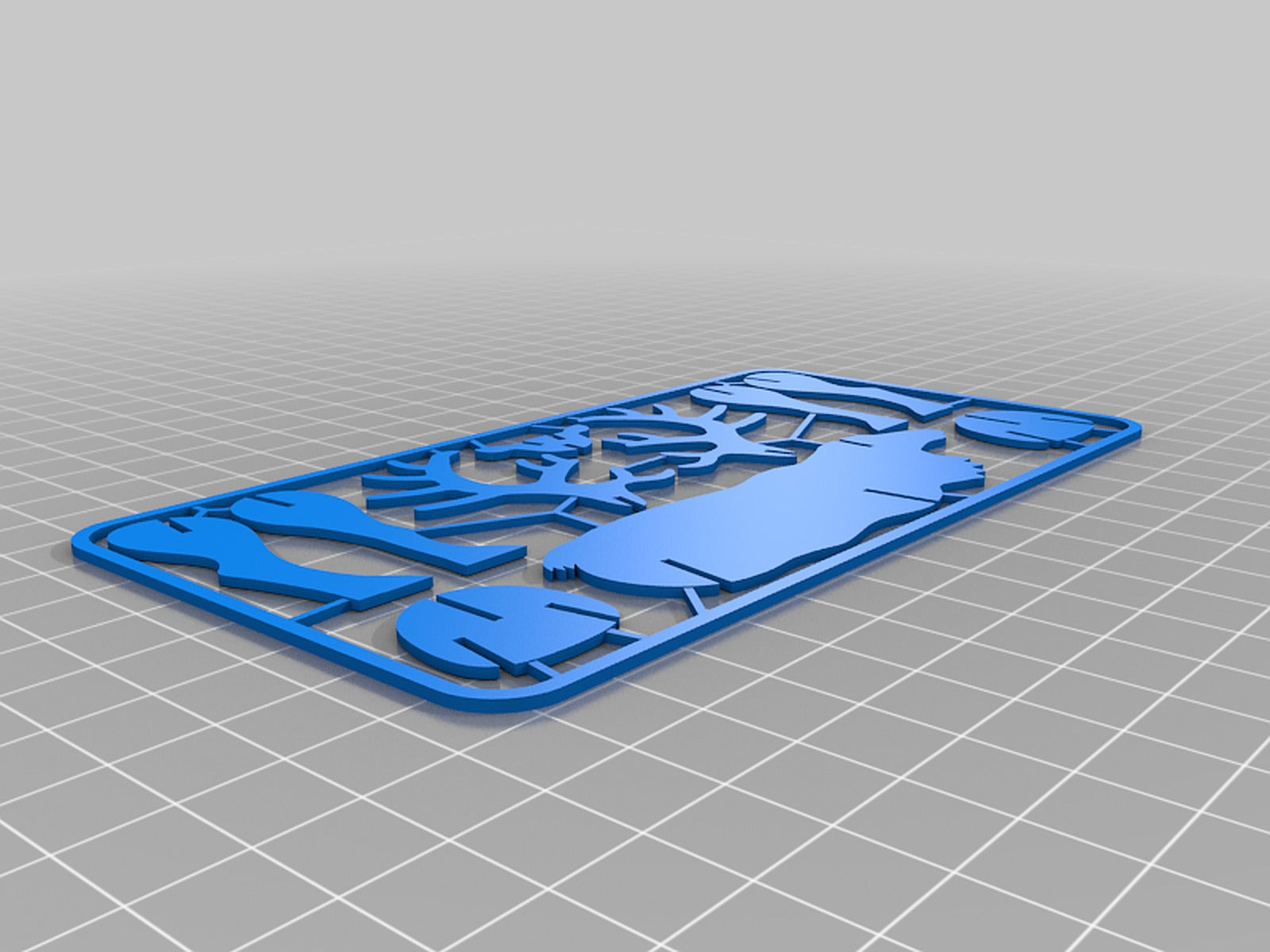 Reindeer christmas card kit 3d print – 3D Baskı Modeli