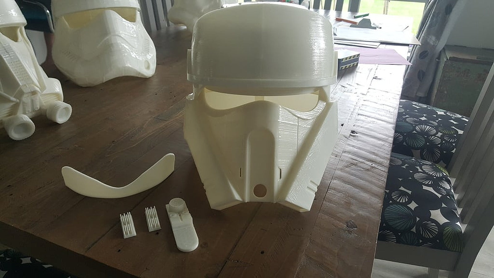 Rogue One ShoreTrooper Helmet Split to fit Smaller 3D Printer – 3D Baskı Modeli