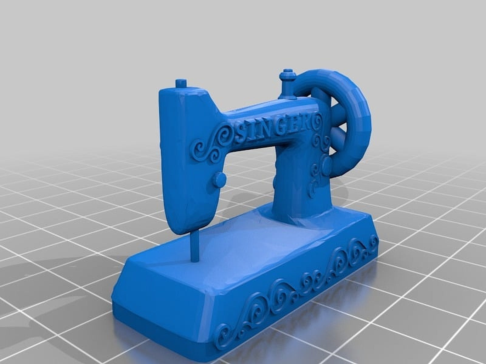 Singer Sewing Machine Keyring – 3D Baskı Modeli