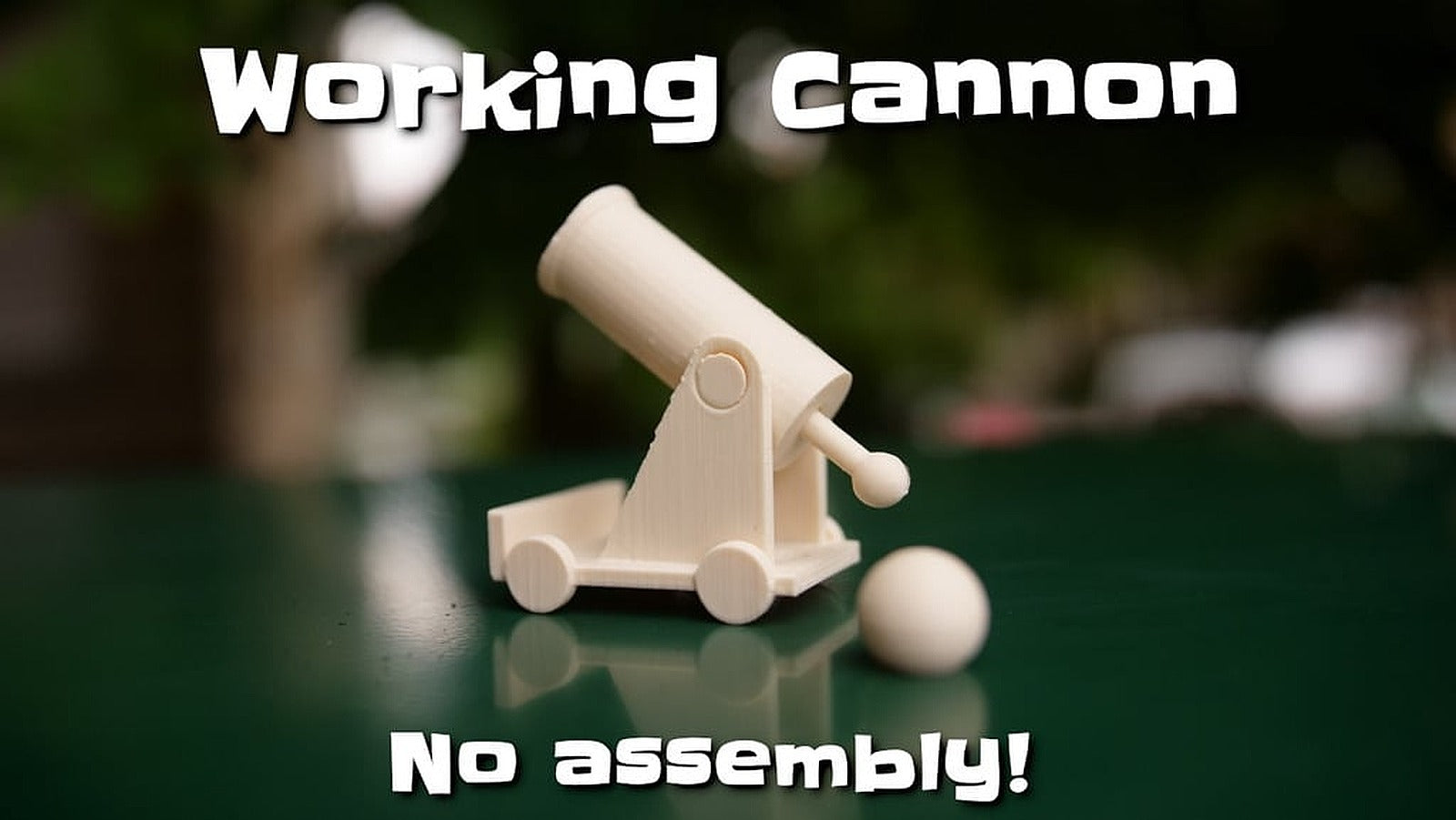Working Cannon – 3D Baskı Modeli