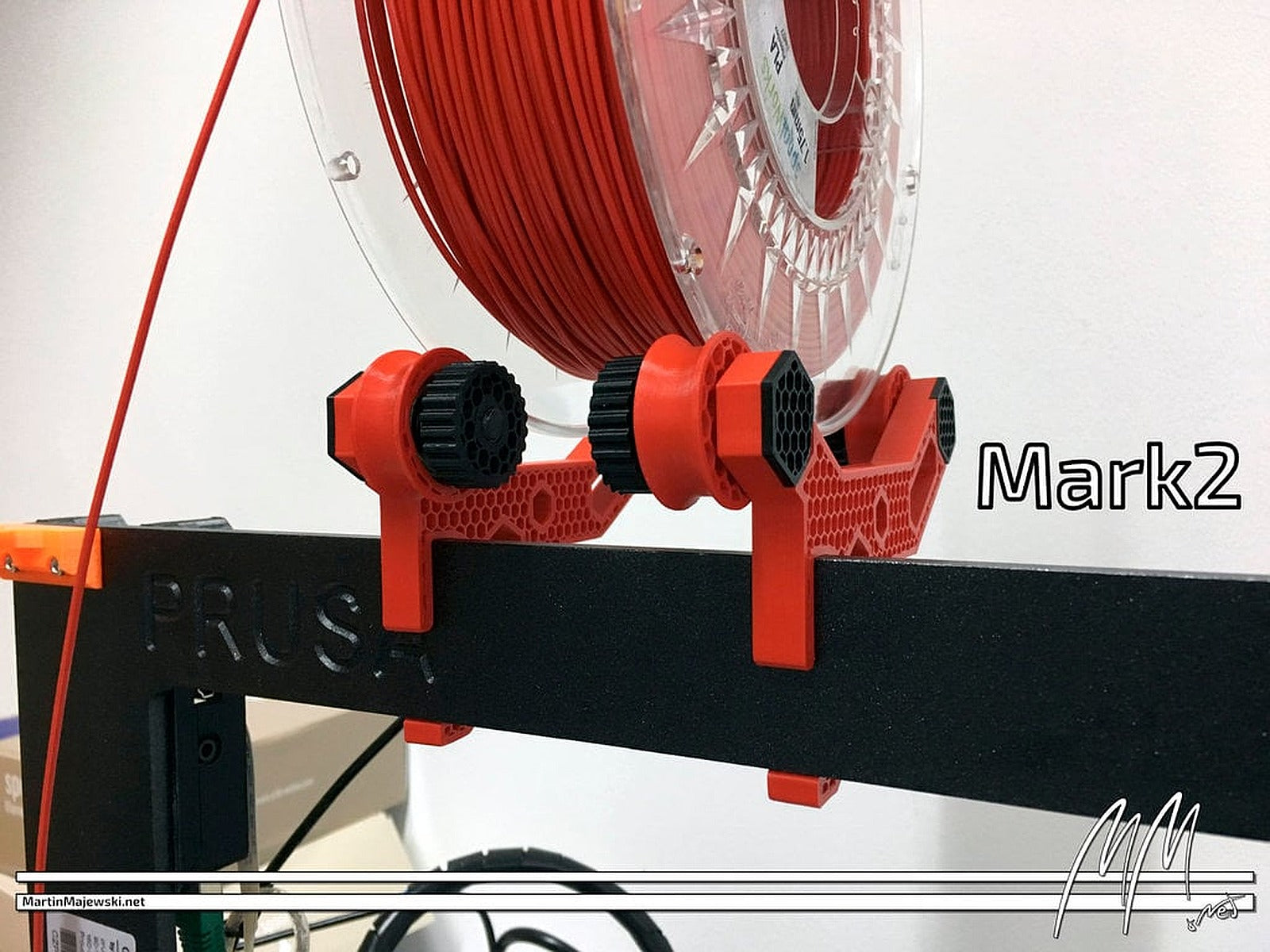 Prusa i3 MK2(s) & MK3 Spool stand - Frame Mount - Top Loader – 3D Baskı Modeli
