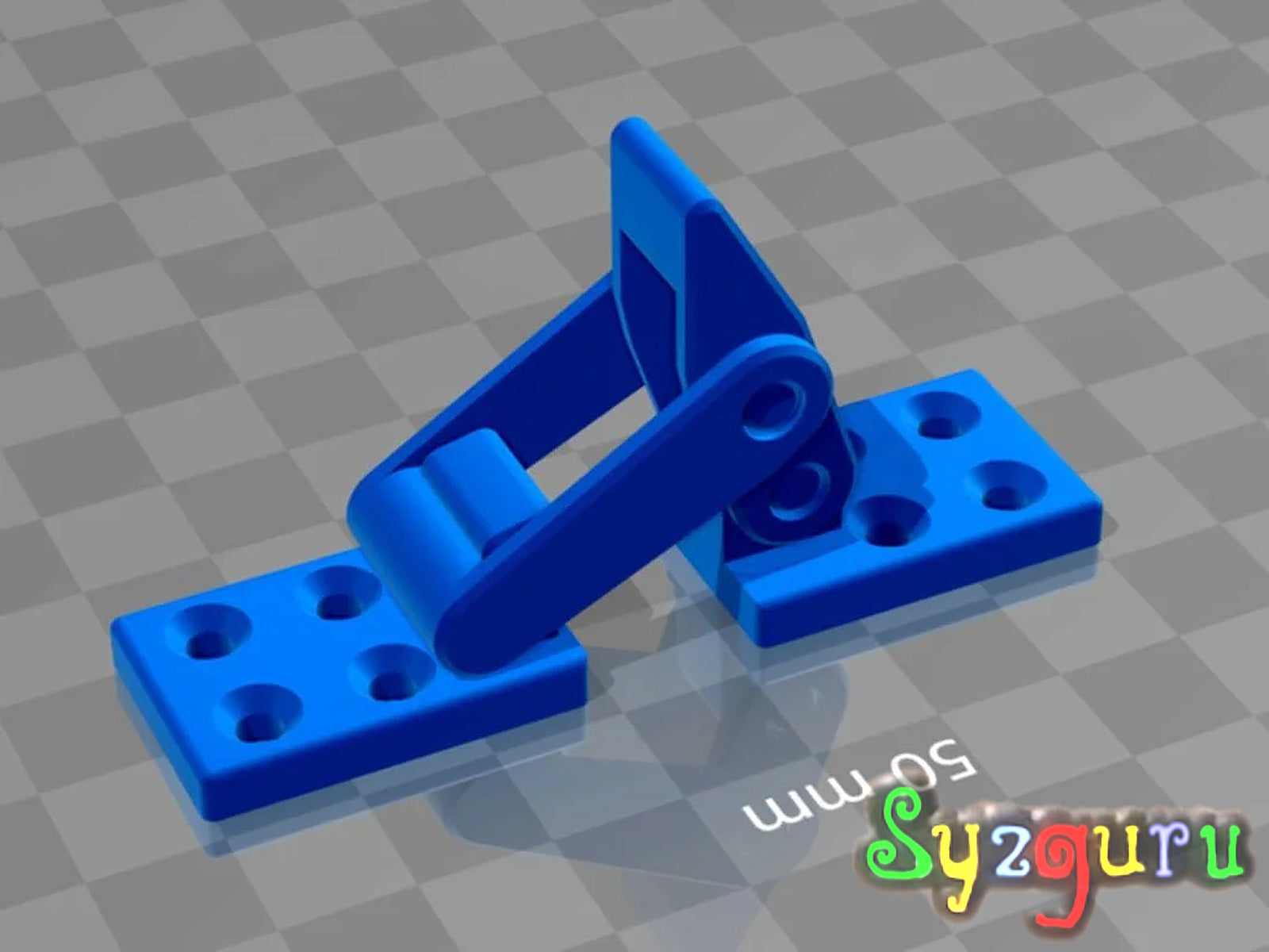 Latch+toggle+lock+samesize – 3D Baskı Modeli