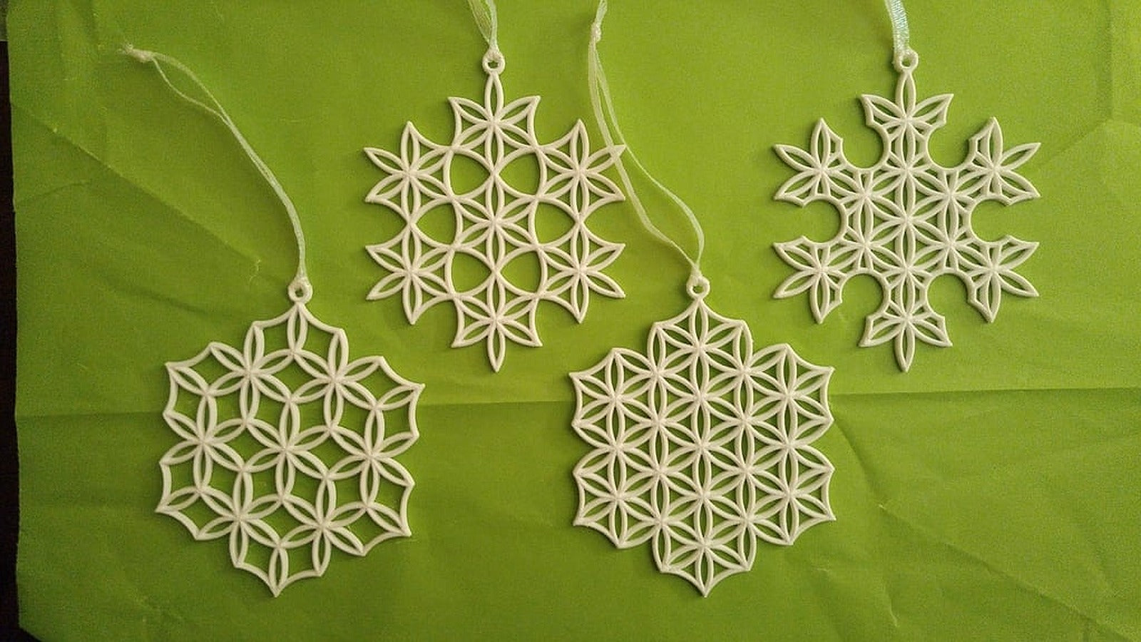 Snowflake Ornaments – 3D Baskı Modeli