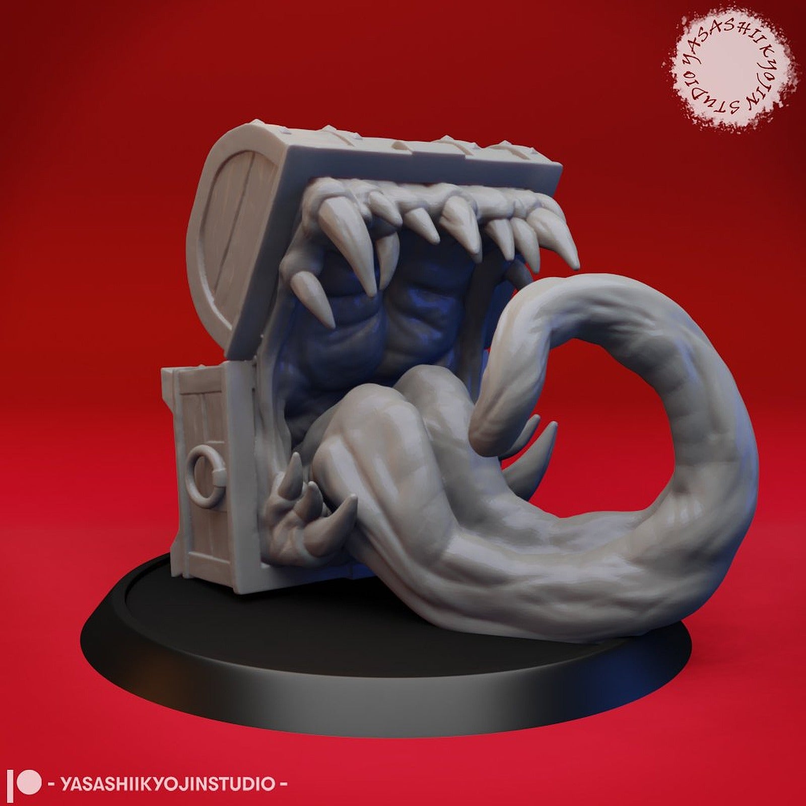 Mimic - Toothy Treasure Chest - Tabletop Miniature – 3D Baskı Modeli