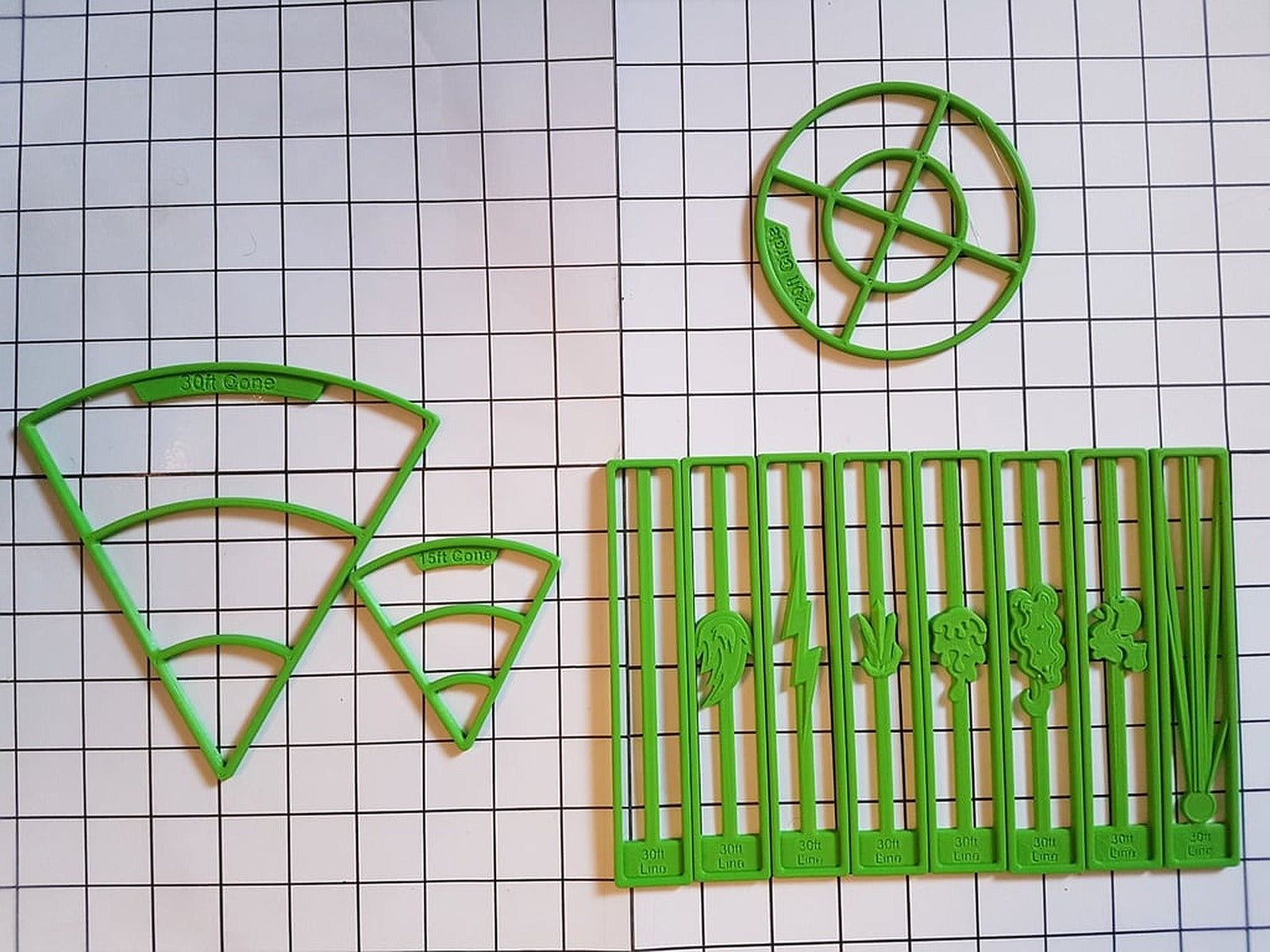 D&D spell templates – 3D Baskı Modeli