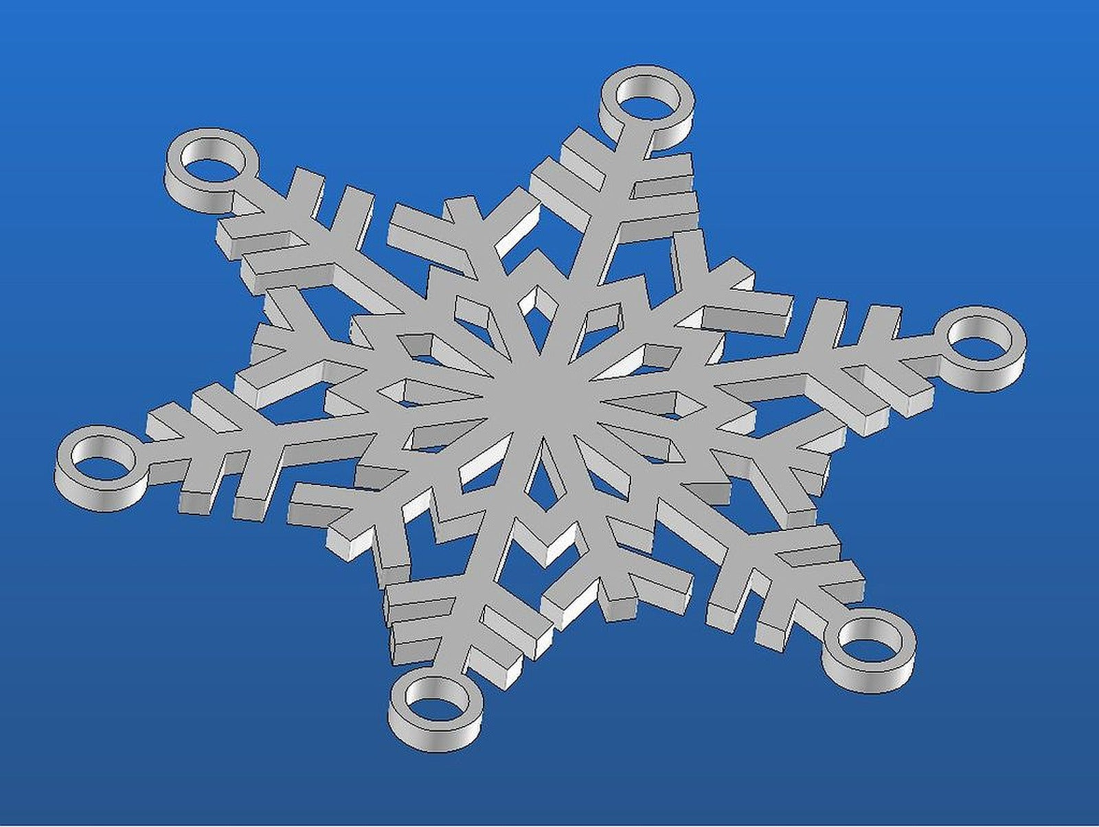 Christmas Ornament - Snowflake – 3D Baskı Modeli
