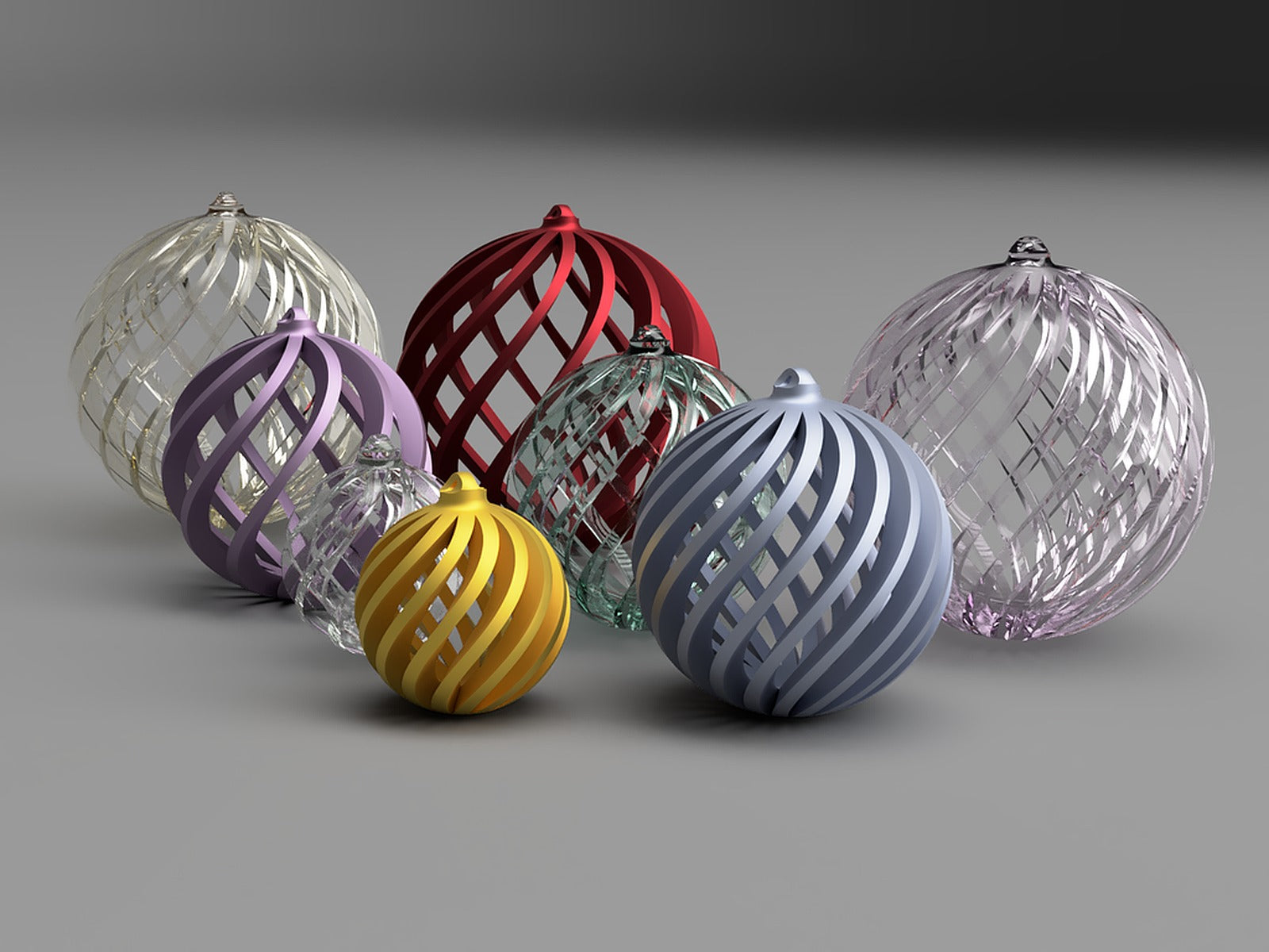 Christmas Balls, Single ribkutu/düzenleyicig – 3D Baskı Modeli