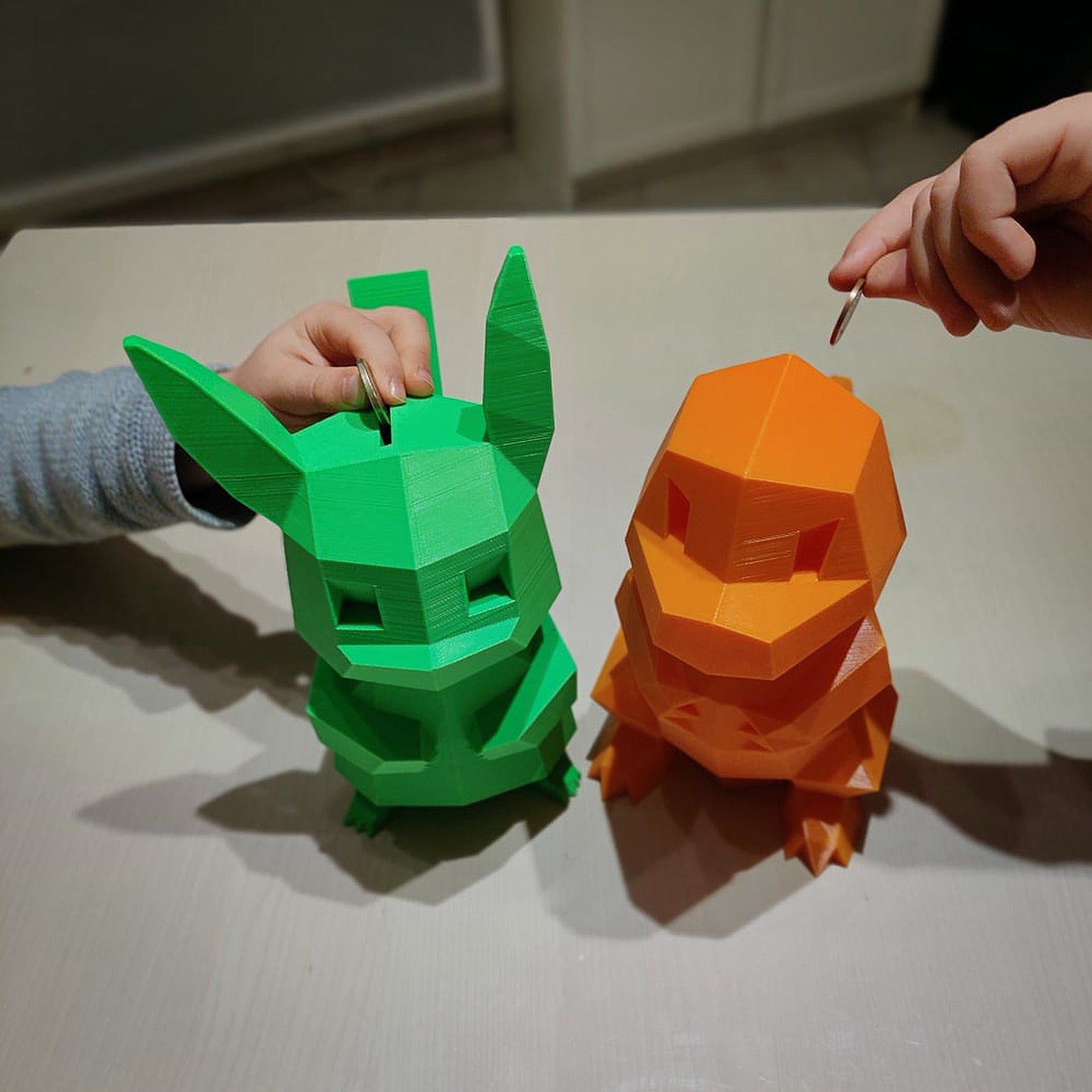 Low Poly Pokemon Piggy Bank (Flowalistik design) – 3D Baskı Modeli