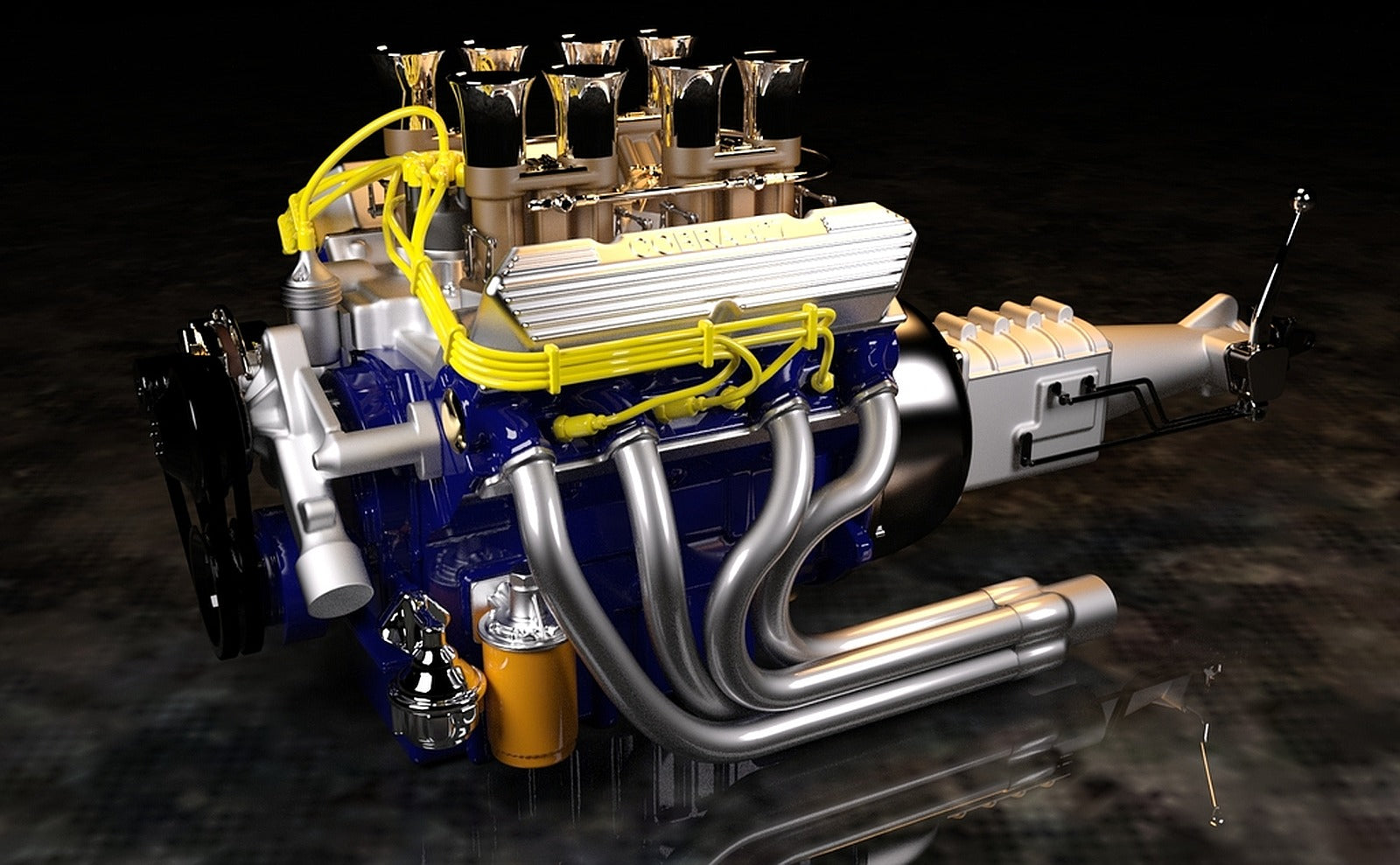 Ford 427 Cobra Desktop Scale Model 1:5 – 3D Baskı Modeli