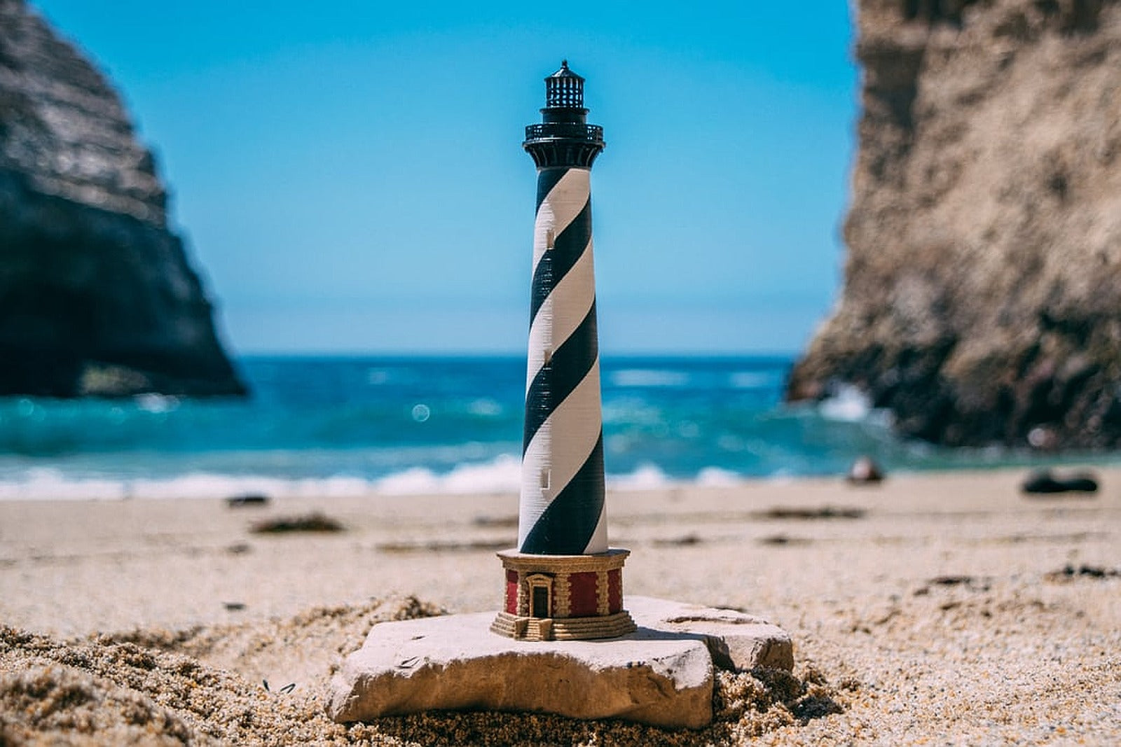 Cape Hatteras Lighthouse Desktop Model Kit – 3D Baskı Modeli