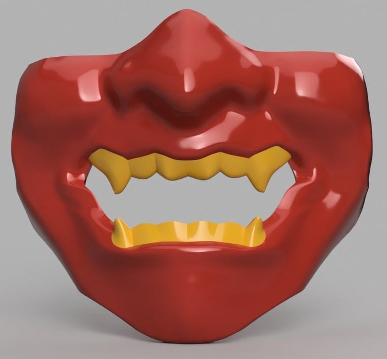 Samurai Half Mask (Mempo) – 3D Baskı Modeli