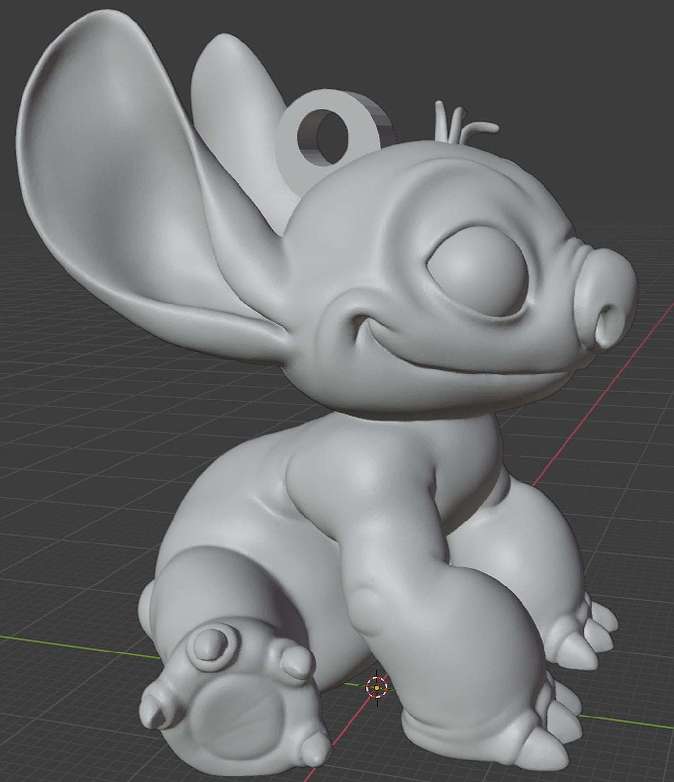 Stitch anahtarlık (easy to print) – 3D Baskı Modeli