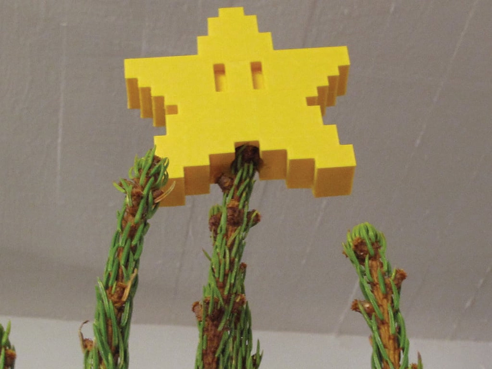 Pixel tree topper star – 3D Baskı Modeli