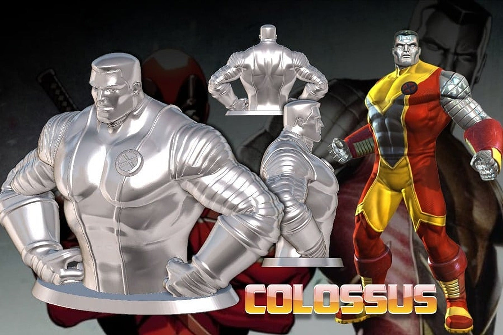 Colossus Bust (High Res) – 3D Baskı Modeli