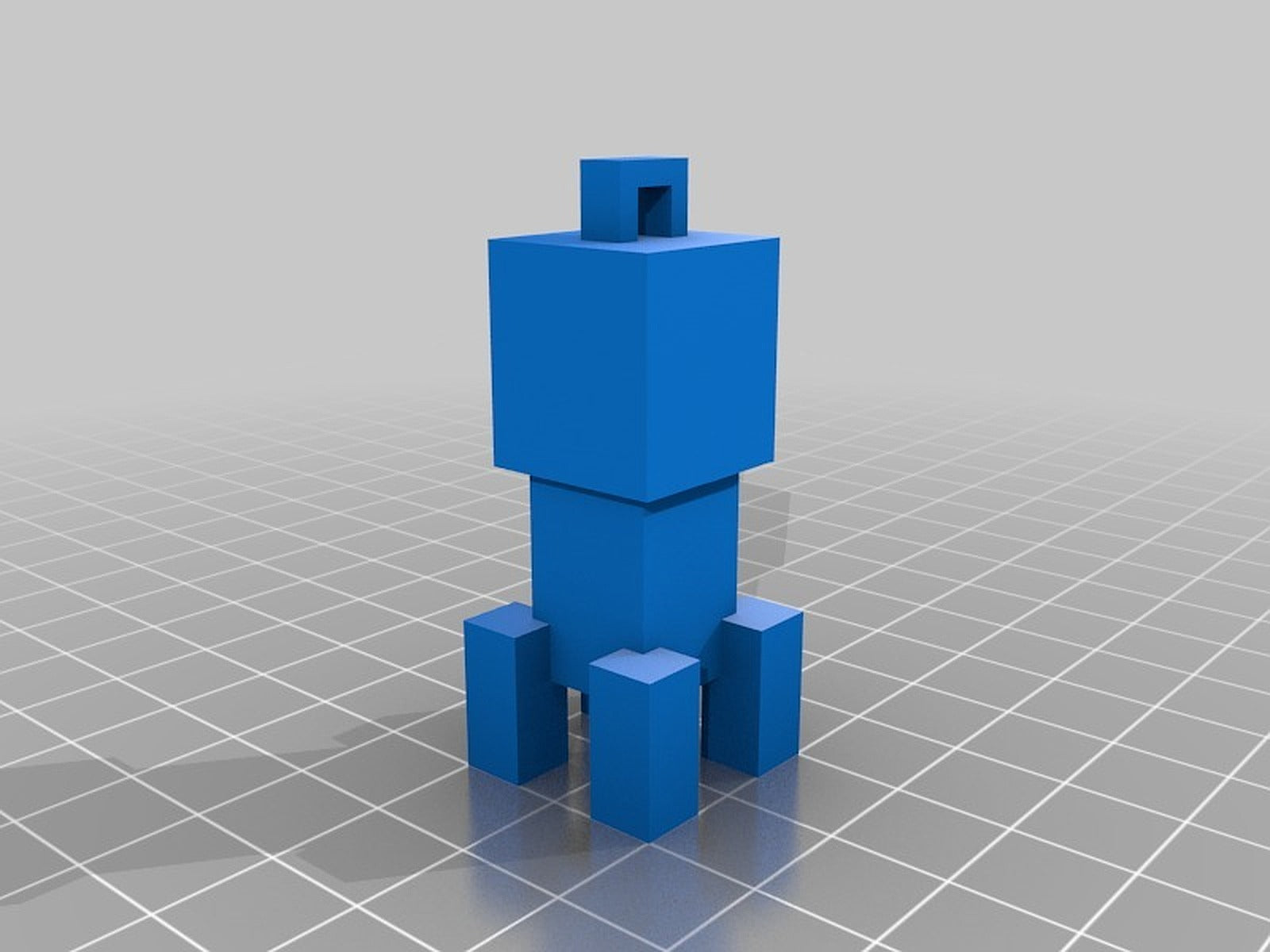 Creeper anahtarlık – 3D Baskı Modeli