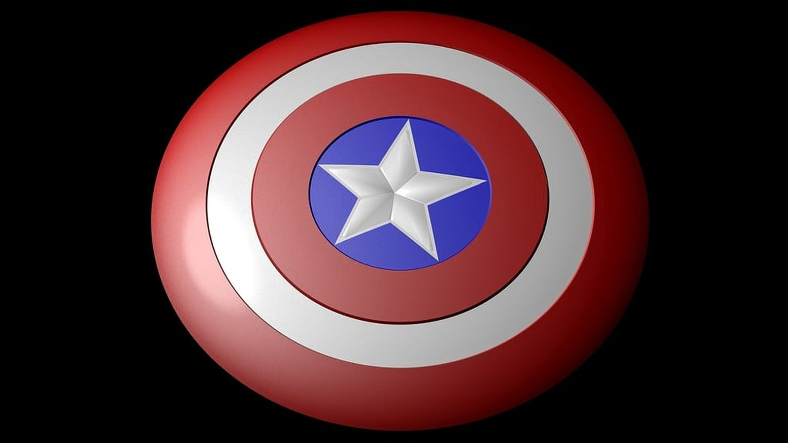 Captain america shield (Fully detailed) – 3D Baskı Modeli