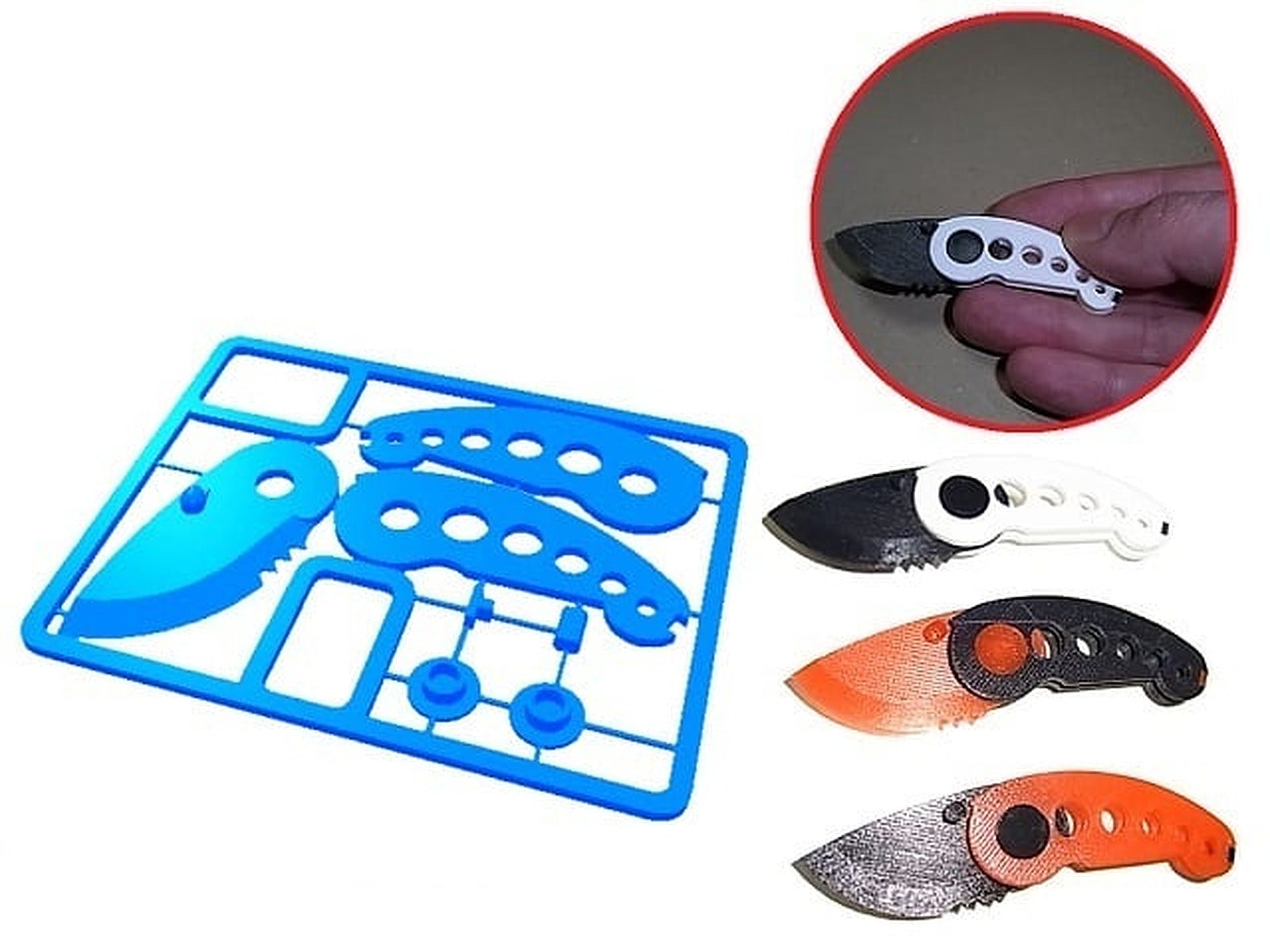 Mini Folding Knife (Assembly Kit) – 3D Baskı Modeli