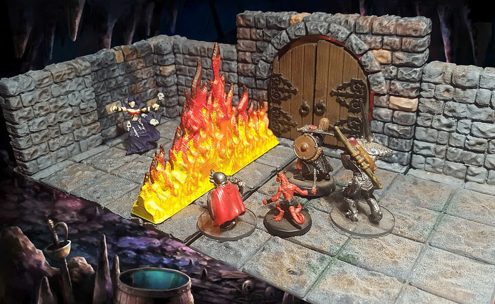 Wall of Fire 28mm RPG – 3D Baskı Modeli