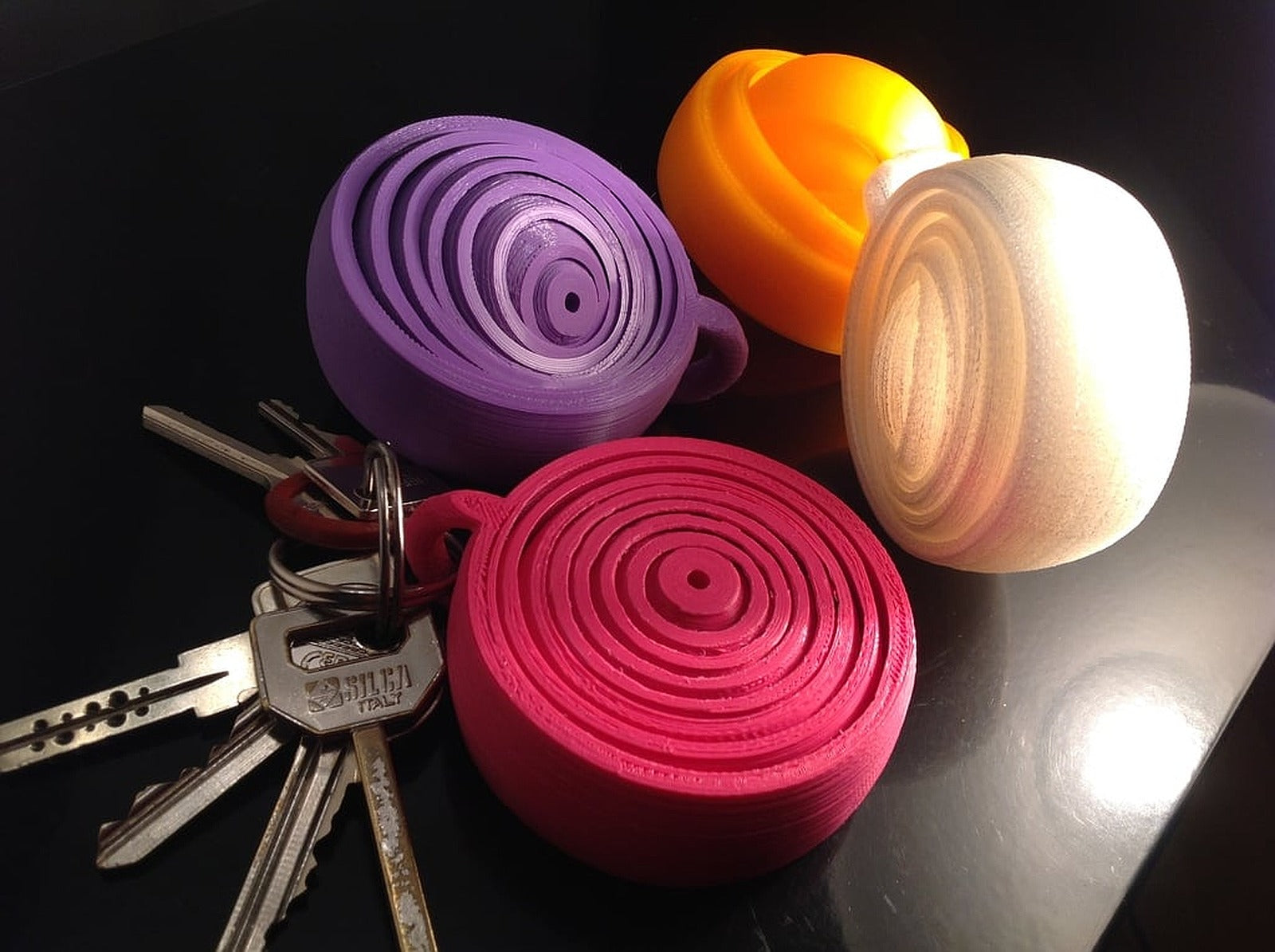 supergyroscopic relaxing keyring - 8 rings ! – 3D Baskı Modeli