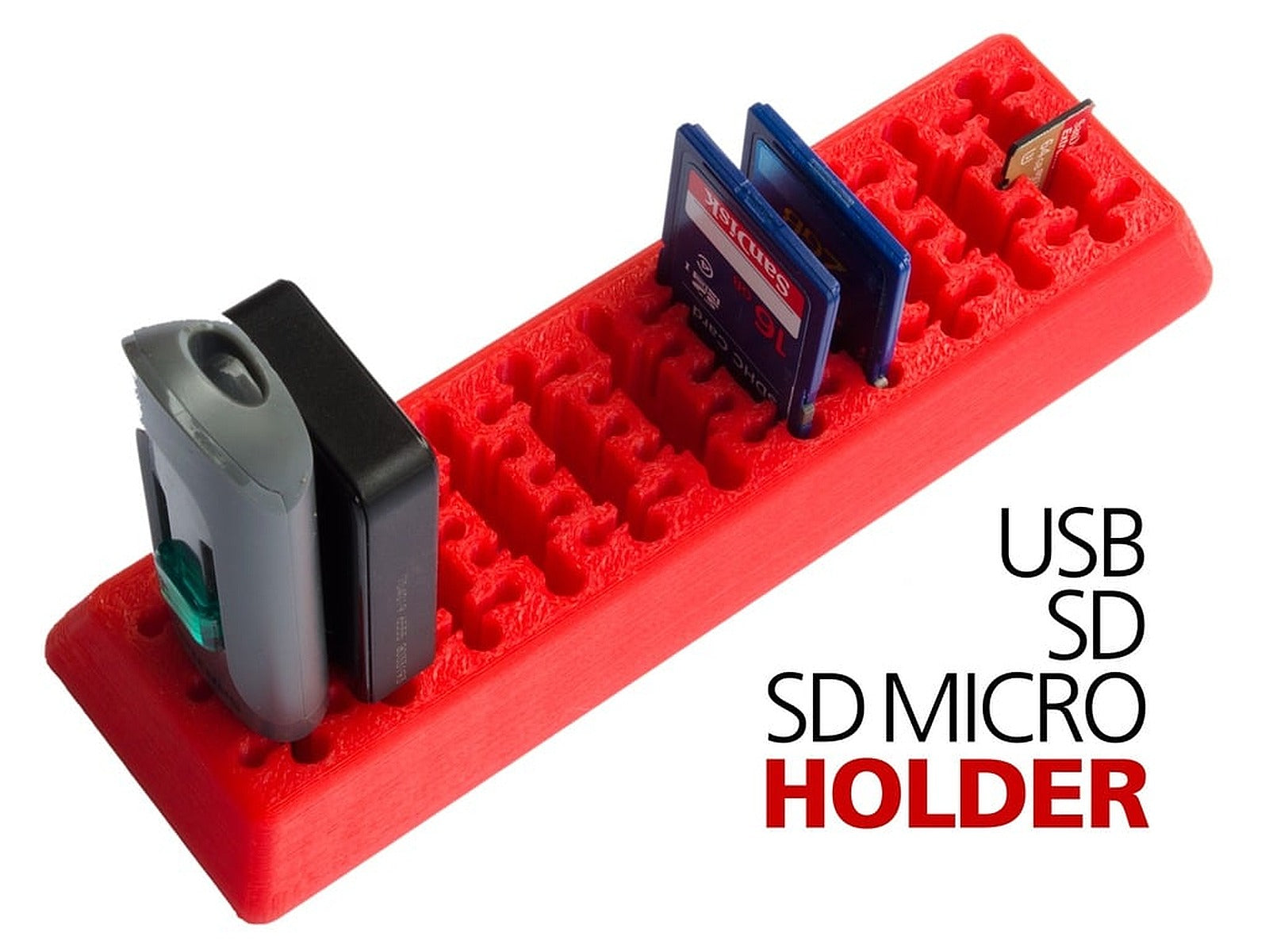 USB SD SD Mirco stand Comkutu/düzenleyicied – 3D Baskı Modeli