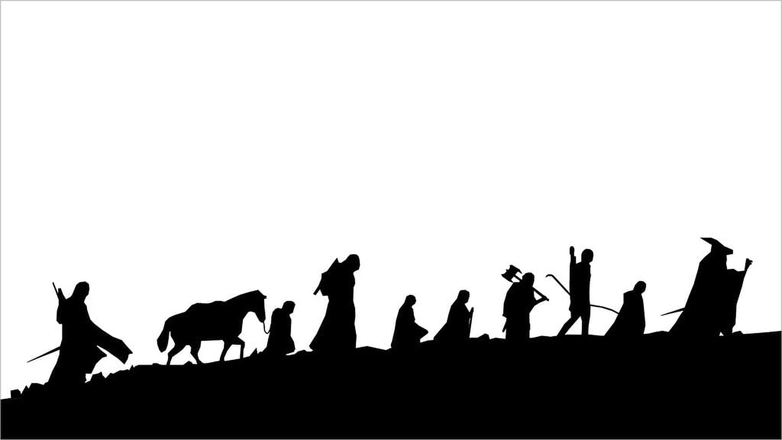 Lord of the Rings Silhouette – 3D Baskı Modeli