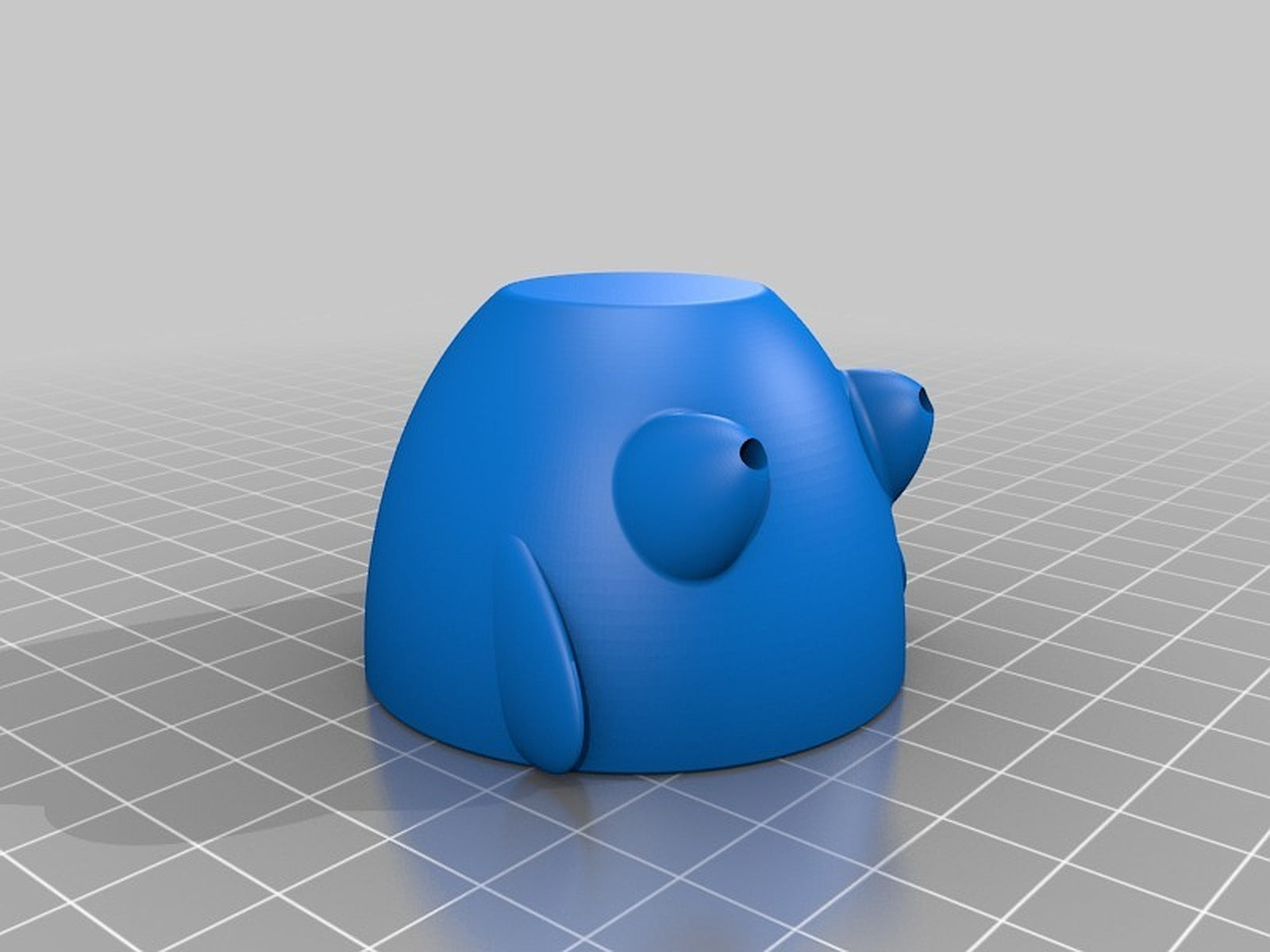 Standing-Sitting Chick Egg Cup (smooth surface) – 3D Baskı Modeli