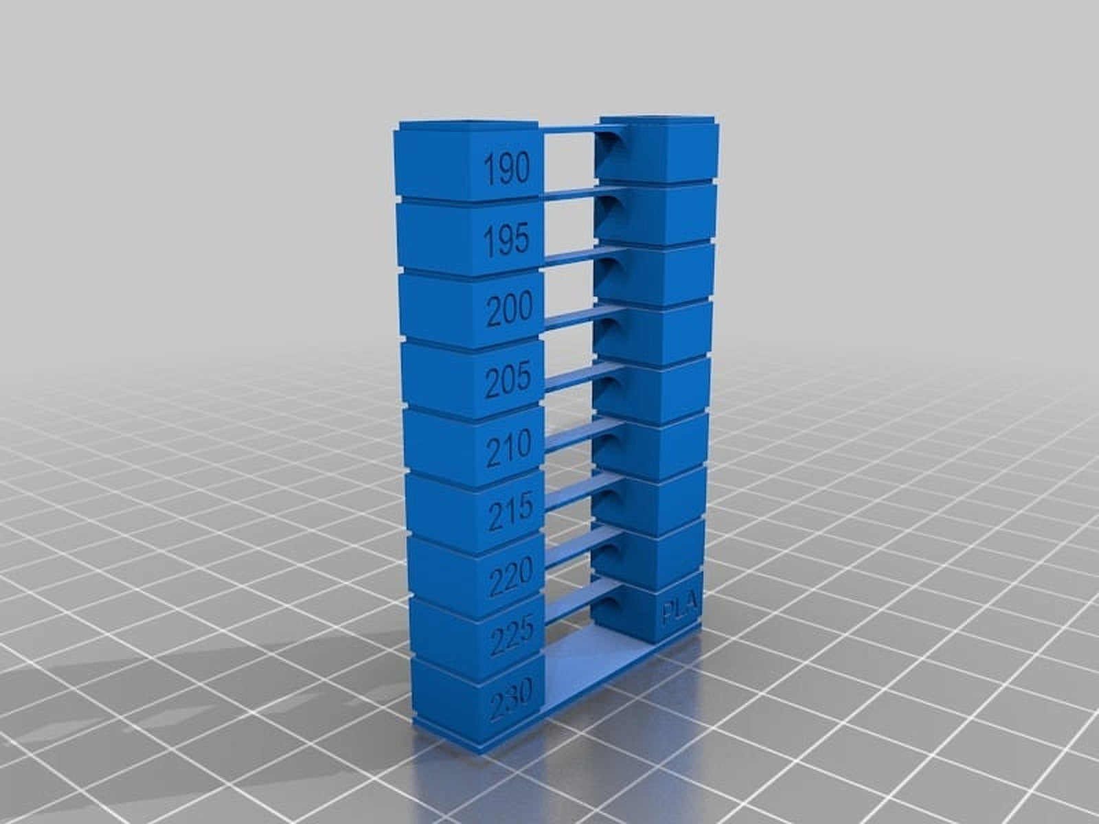 Ender 3 PLA temp tower easy – 3D Baskı Modeli