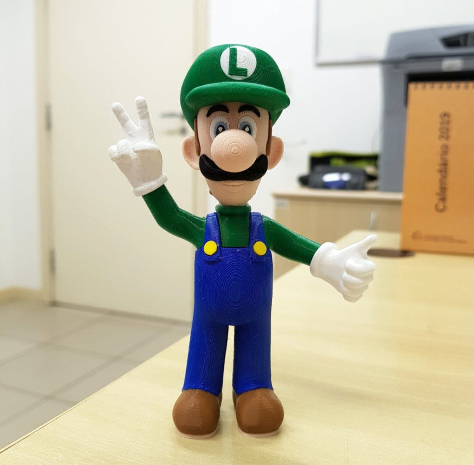 Luigi from Mario games - Multi-color – 3D Baskı Modeli
