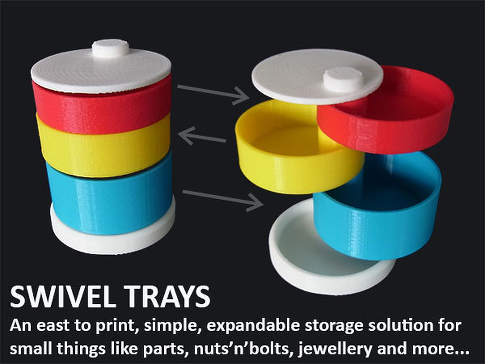 Swivel Trays – 3D Baskı Modeli