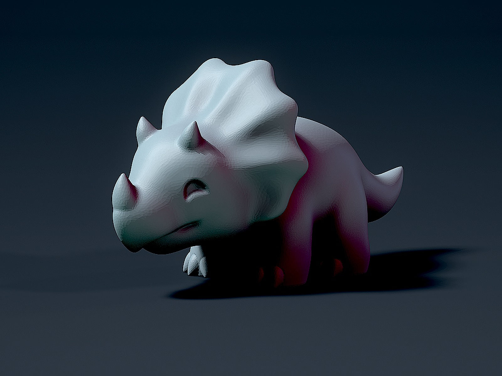 Cute Triceratops – 3D Baskı Modeli